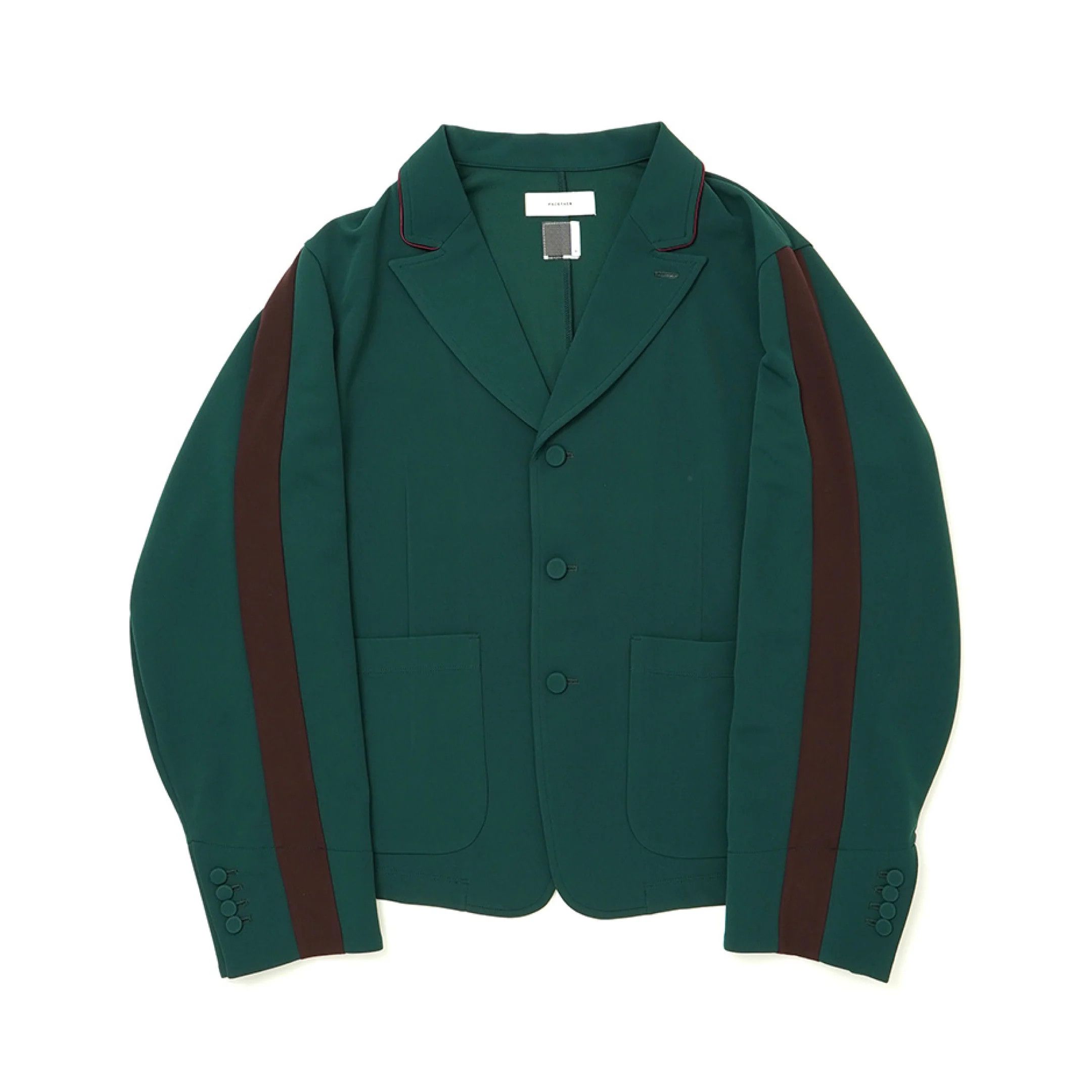 image of Facetasm O1Mle0424 Contrast Stripe Jacket In Green, Men's (Size XL)
