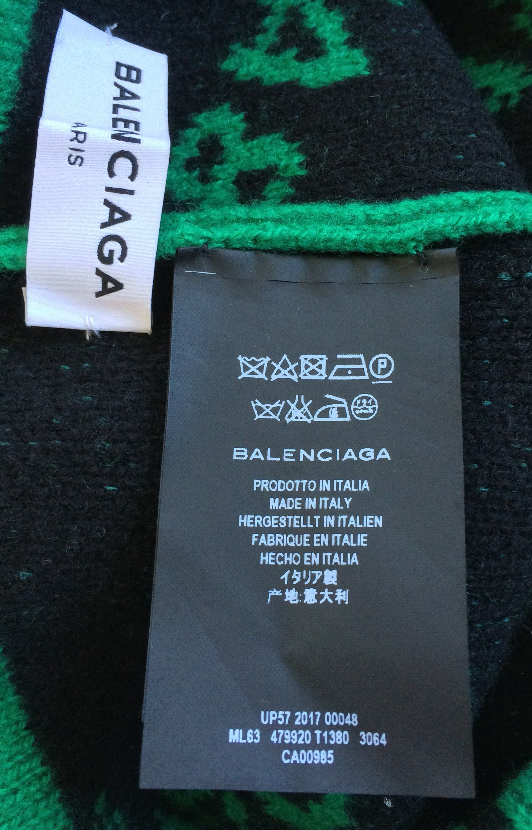 Balenciaga Balenciaga Wave Logo Beanie Hat Size ONE SIZE - 5 Thumbnail
