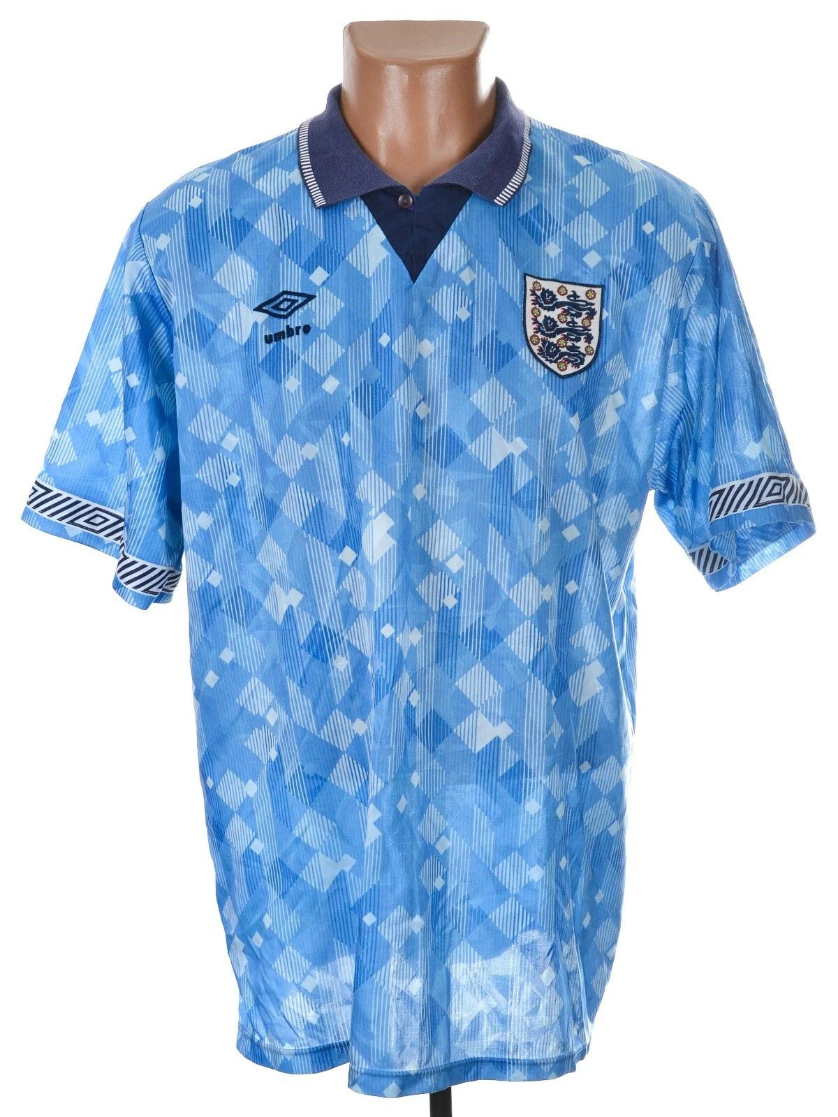 Umbro ENGLAND 1990/1992 FOOTBALL SHIRT JERSEY UMBRO SIZE L ADULT Size US L / EU 52-54 / 3 - 1 Thumbnail