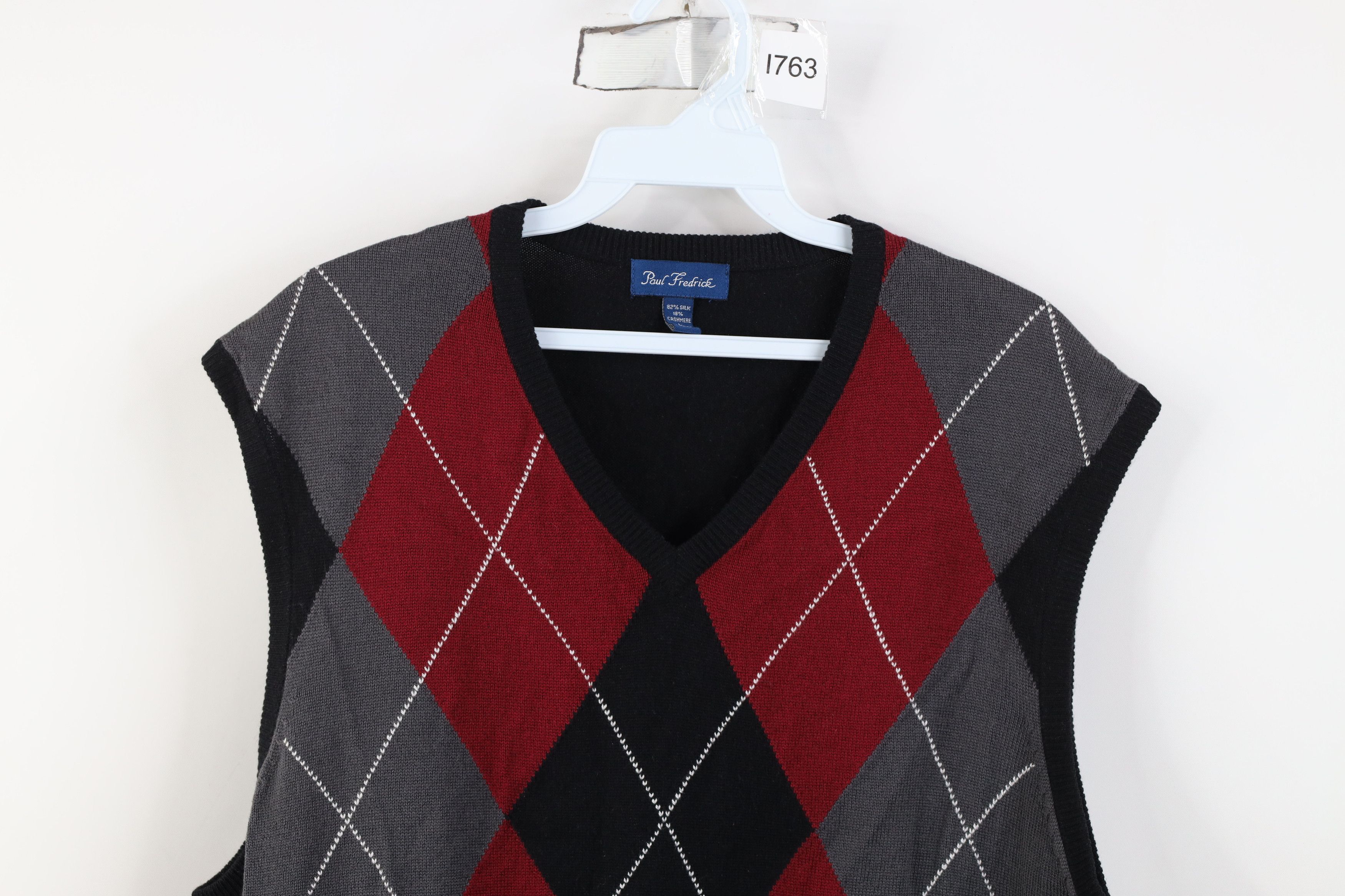Vintage Vintage Y2K Streetwear Silk Cashmere Knit Sweater Vest Size US L / EU 52-54 / 3 - 2 Thumbnail