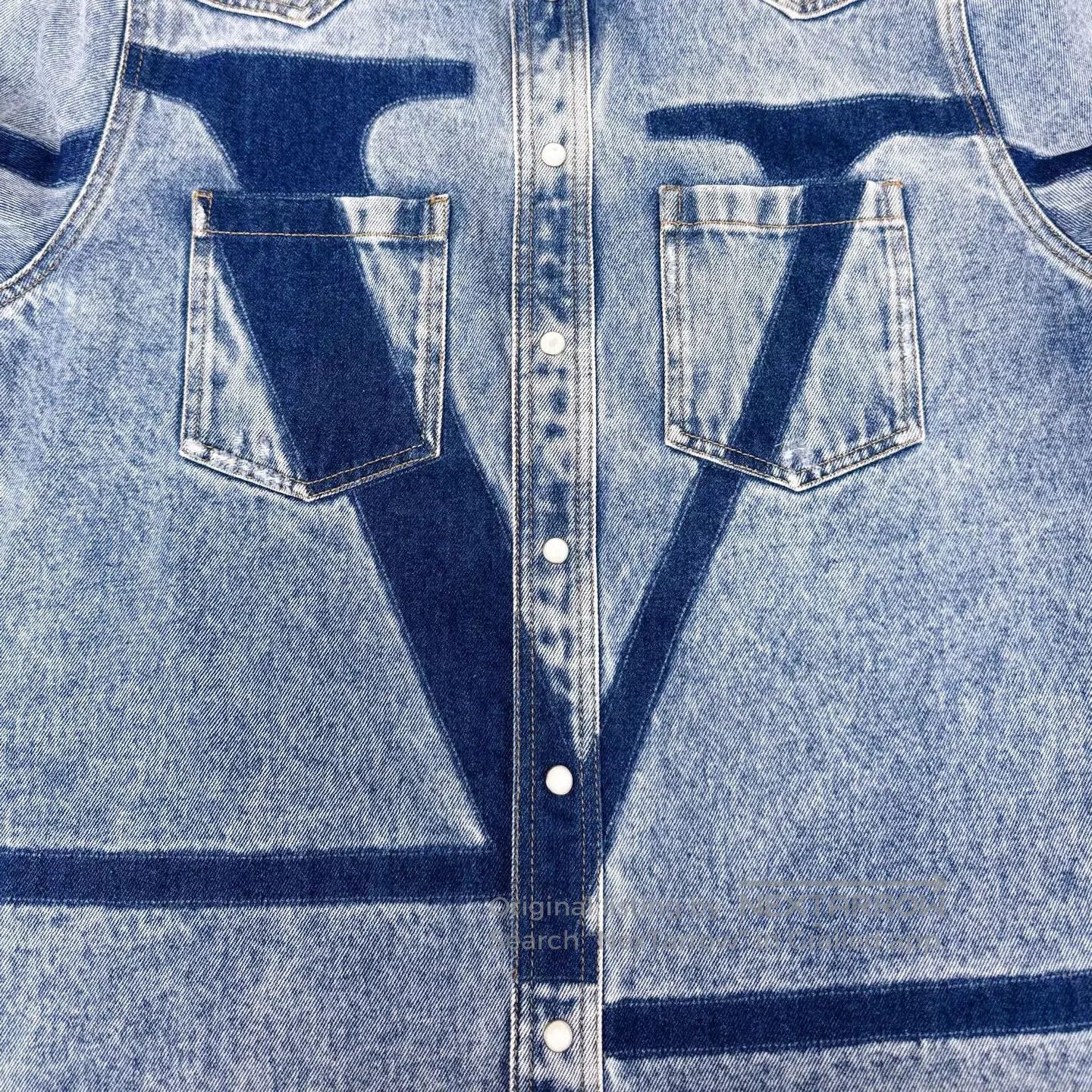 Valentino Valentino Large Logo Denim Jacket| Size XL / US 12-14 / IT 48-50 - 6 Thumbnail