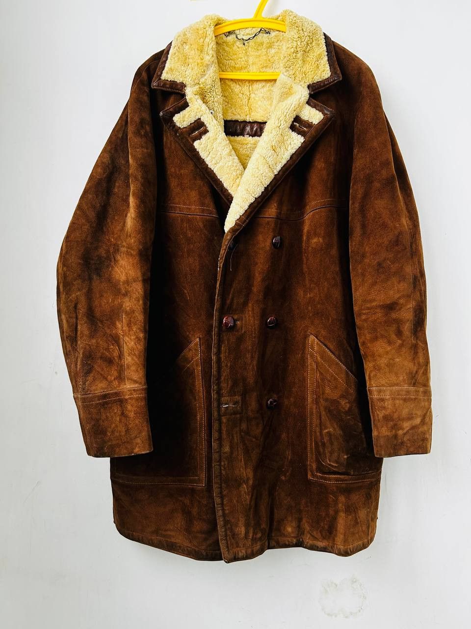 Leather Sheepskin Coat #78 Size US L / EU 52-54 / 3 - 1 Thumbnail