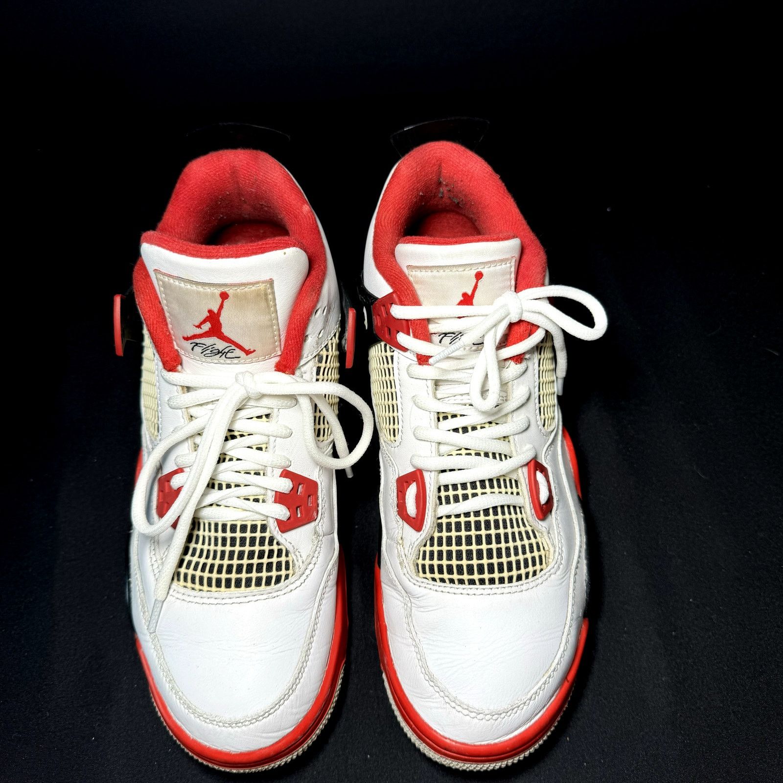 Jordan Brand × Nike Nike Air Jordan 4 Retro OG GS Fire Red 2020 Shoes - Size 6.5 Size US 6.5 / EU 39-40 - 3 Thumbnail