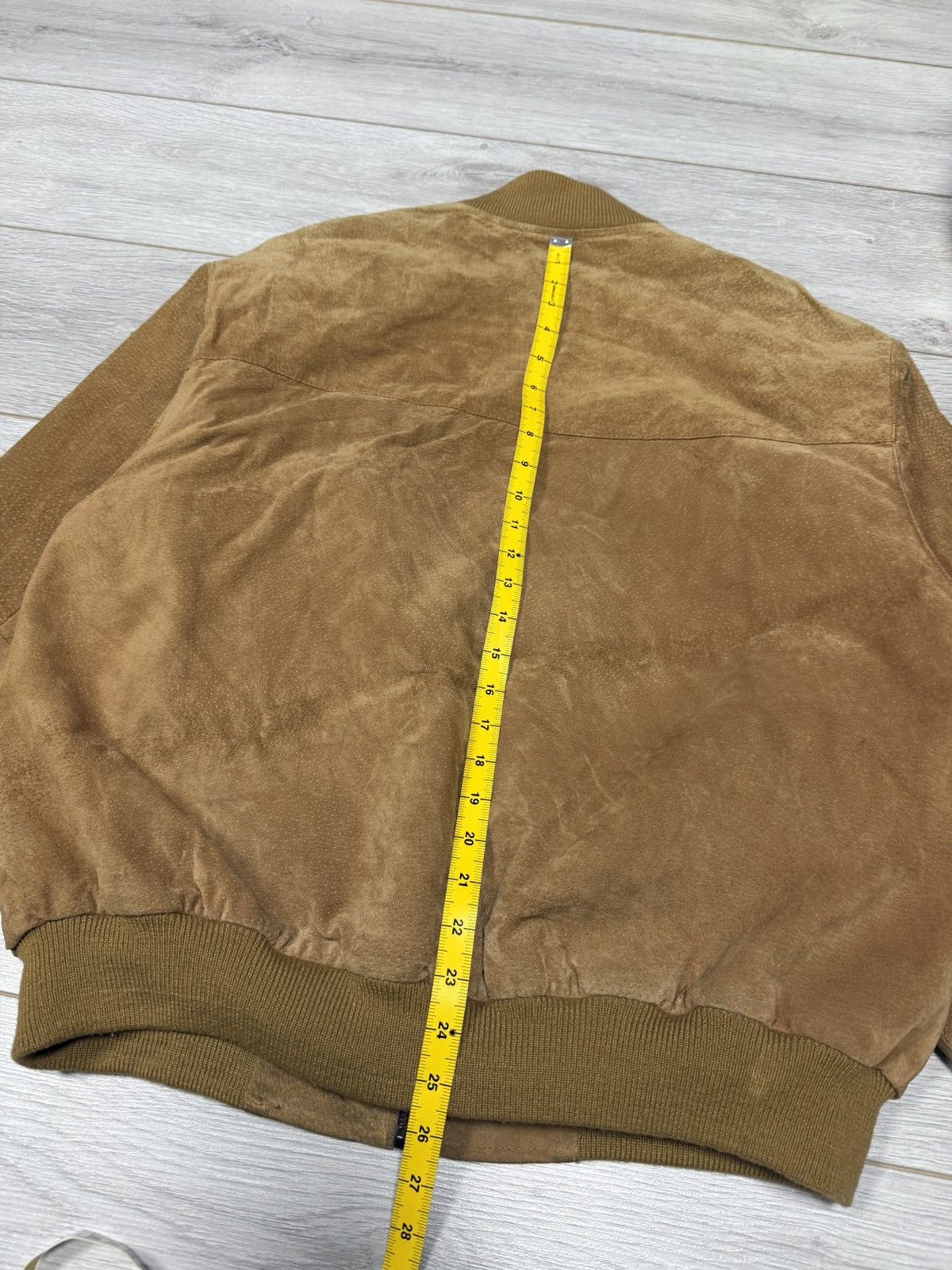 Genuine Leather Leather suede bomber jacket zip vintage Size US M / EU 48-50 / 2 - 12 Thumbnail