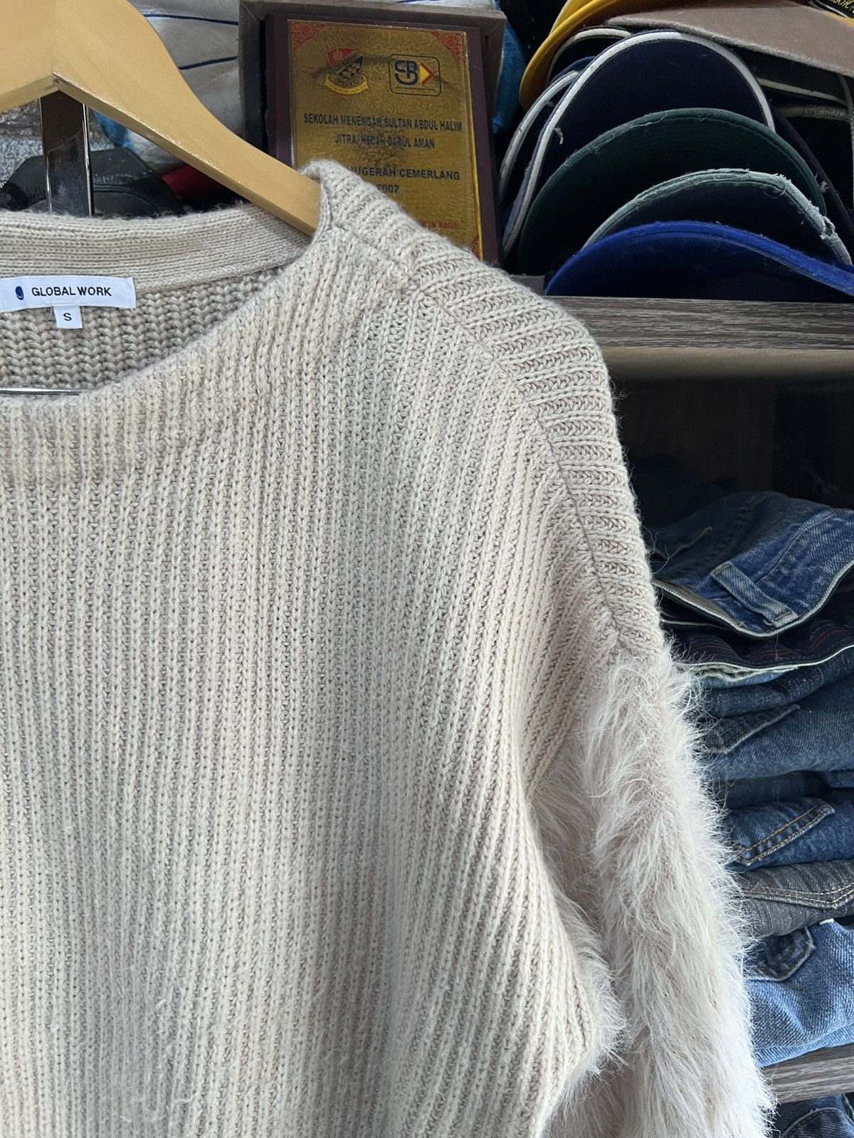 Global Work 🔥Global Work Faux Fur Knit Sweatshirt Size XL / US 12-14 / IT 48-50 - 4 Thumbnail