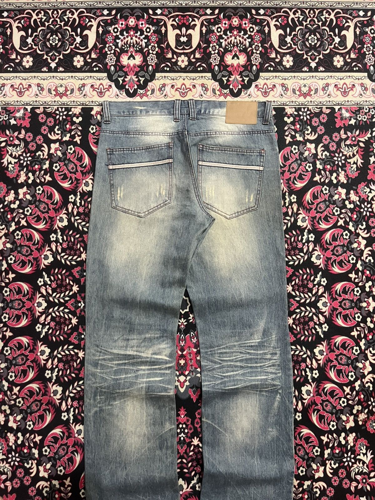 CIVARIZE × If Six Was Nine × Japanese Brand ⚡️Distressed⚡️Vintage Japanese Brand Blue Faded Slash Rip Jean Size US 33 - 5 Thumbnail