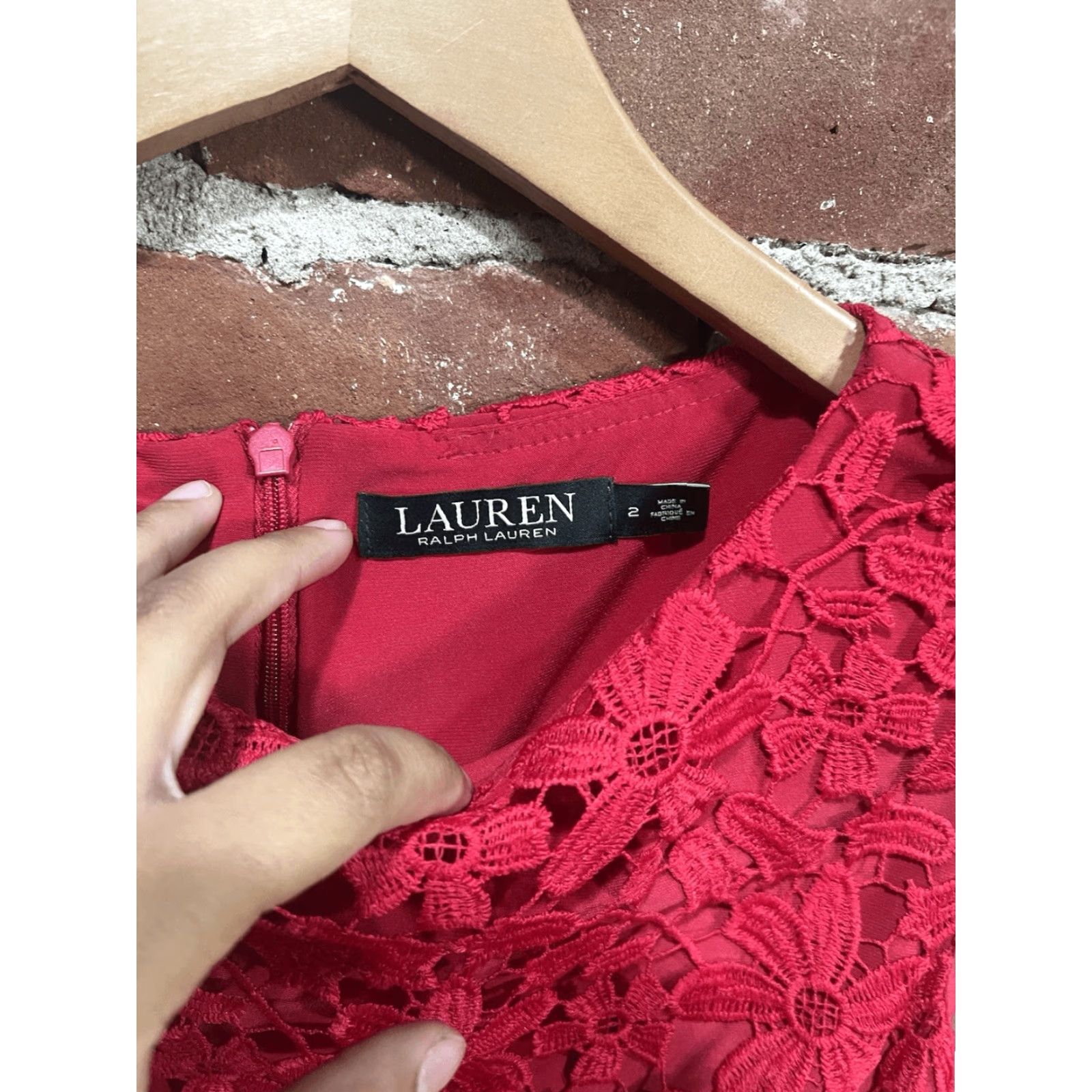 Ralph Lauren Lauren Ralph Lauren Pink Floral Lace Overlay Sheath Dress Size 2 Womens Size XS / US 0-2 / IT 36-38 - 2 Thumbnail
