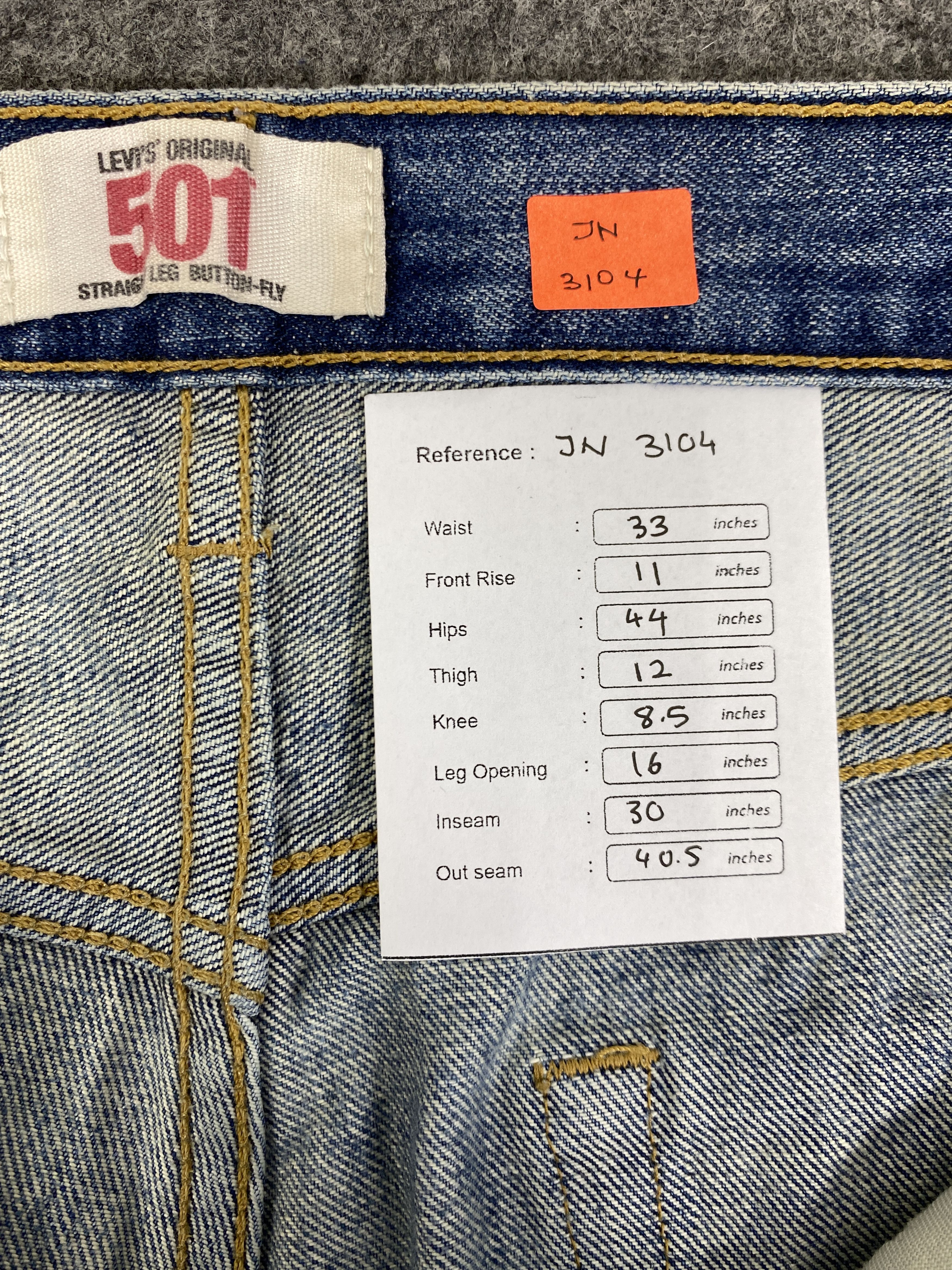 Hysteric Glamour Faded Blue Vintage Levis 501 Jeans 33x30- JN3104 Size US 33 - 8 Thumbnail