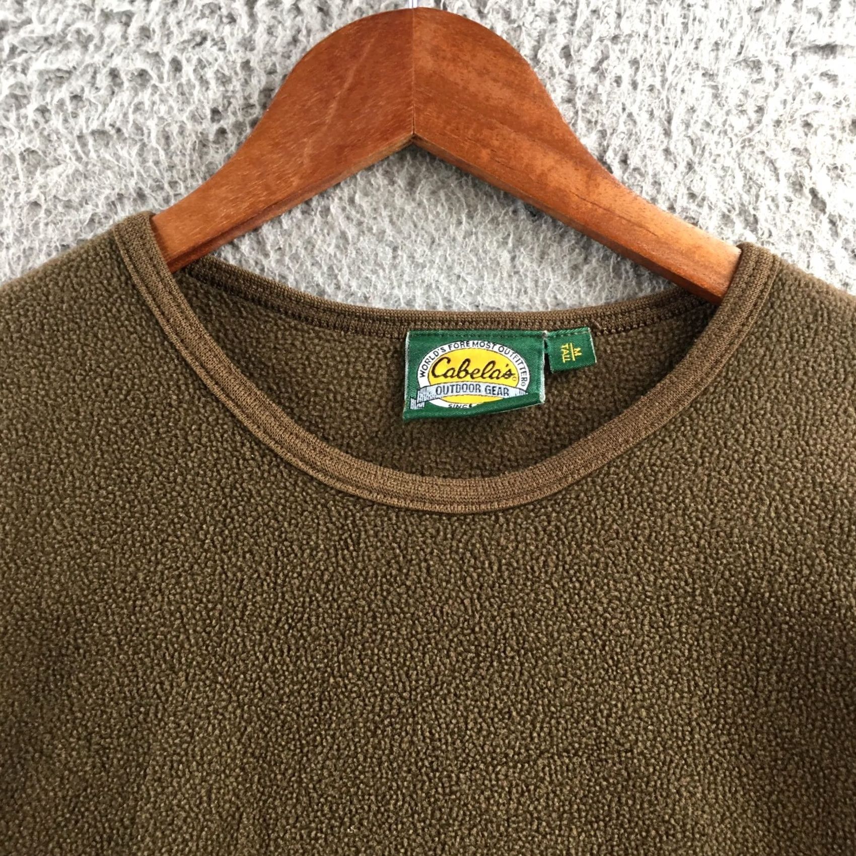 Vintage Cabela's T-Shirts Mens M Brown Pullover Long Sleeve Crew Neck Casual Comfort Shirt Mens Size US M / EU 48-50 / 2 - 3 Thumbnail