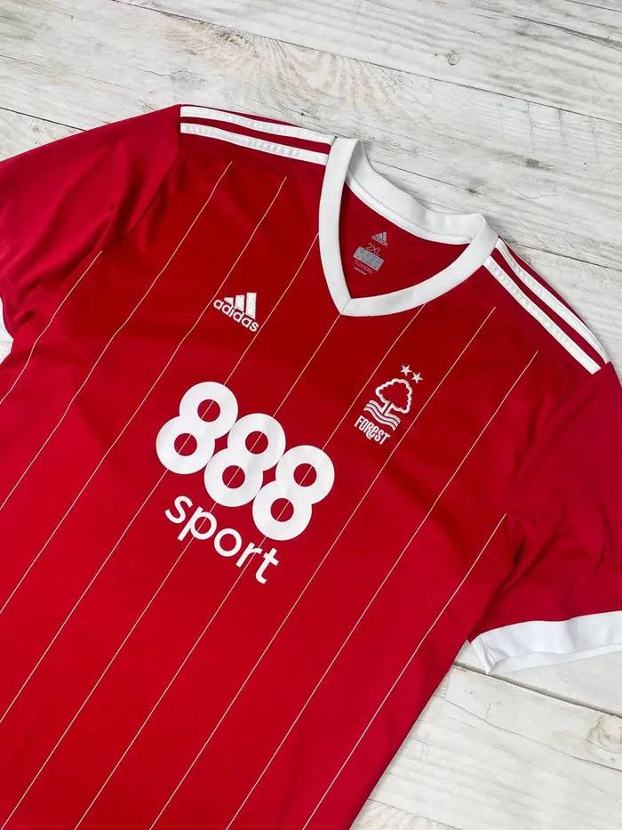Adidas Adidas Nottingham Forest 2017 2018 Home Shirt Soccer Jersey Size US XXL / EU 58 / 5 - 2 Thumbnail