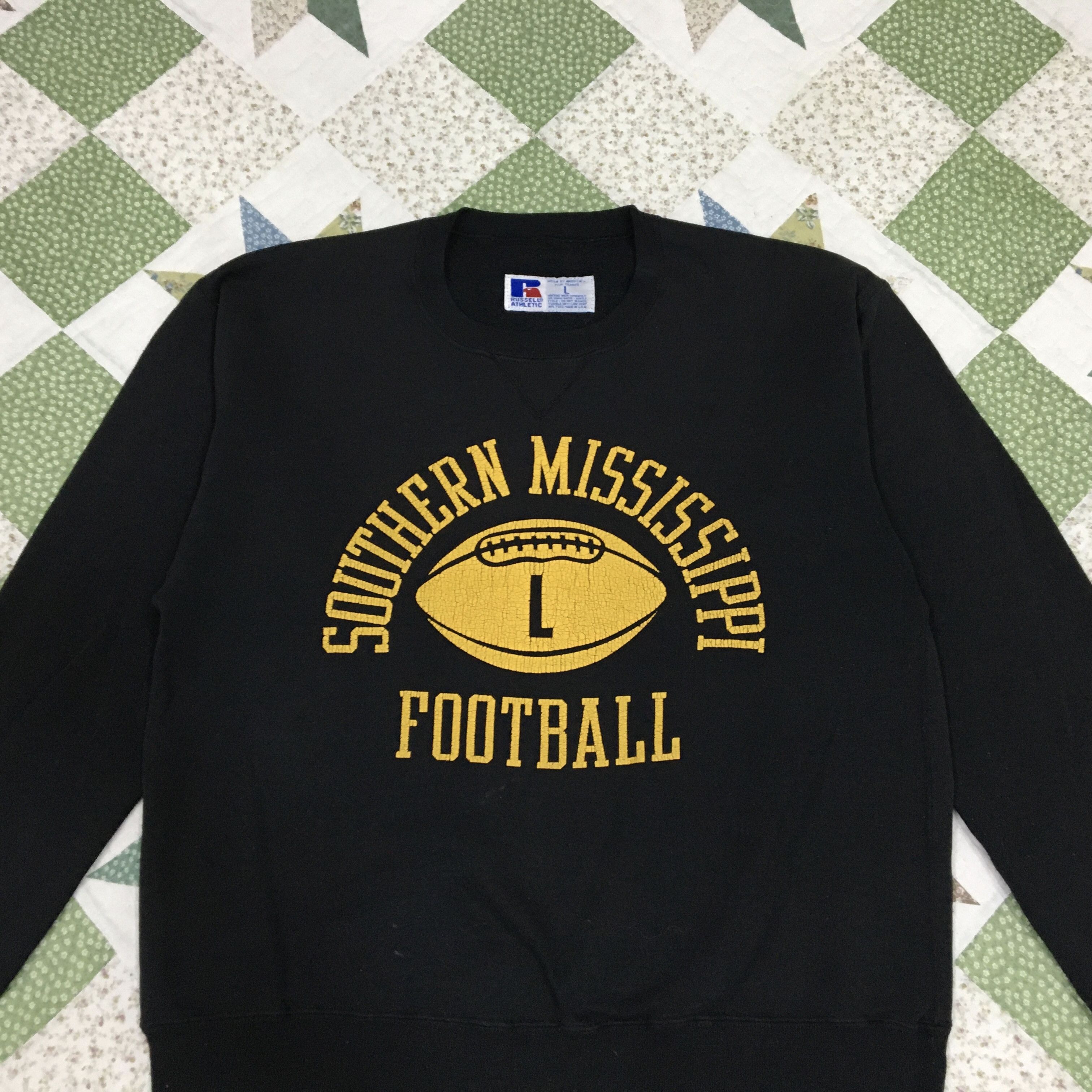 Russell Athletic Vintage SOUTHERN MISSISSIPPI Football Sweatshirt Size US L / EU 52-54 / 3 - 3 Thumbnail