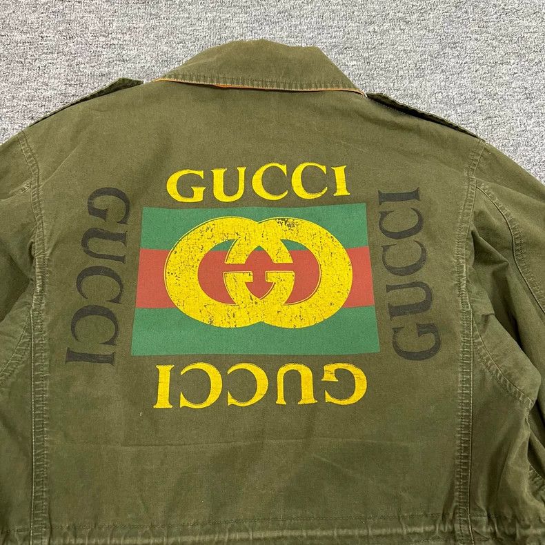 Gucci Gucci Classic red and green striped M65 jacket 2502-Nextarr Size US S / EU 44-46 / 1 - 6 Thumbnail