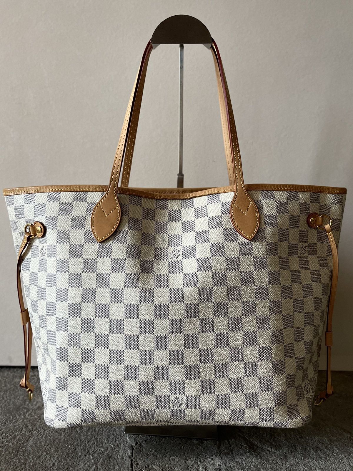 Louis Vuitton Damier Azur Neverfull MM Tote Bag