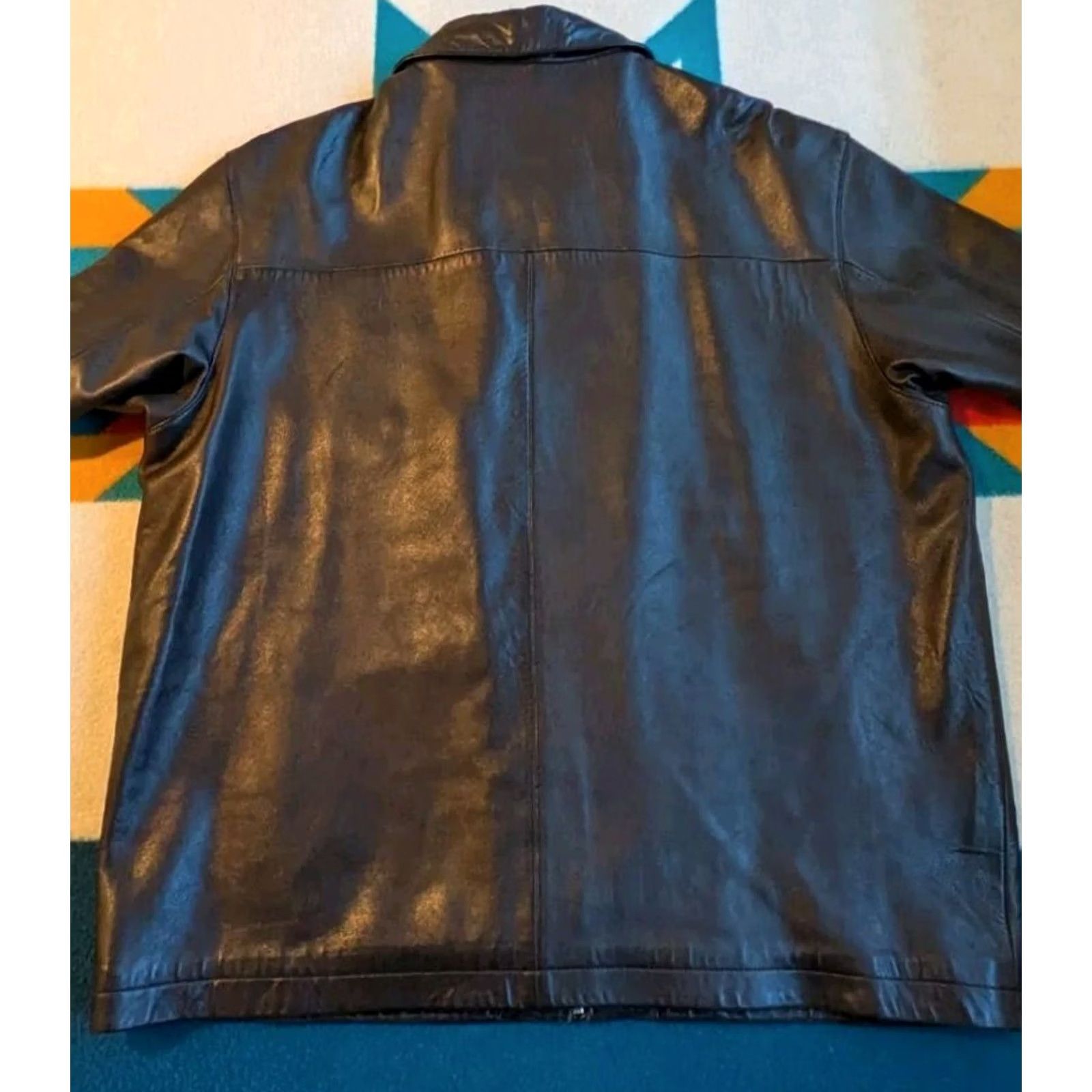 Eddie Bauer VINTAGE Eddie Bauer Leather Jacket Motorcycle Biker XL Tall Mens Size US XL / EU 56 / 4 - 4 Thumbnail