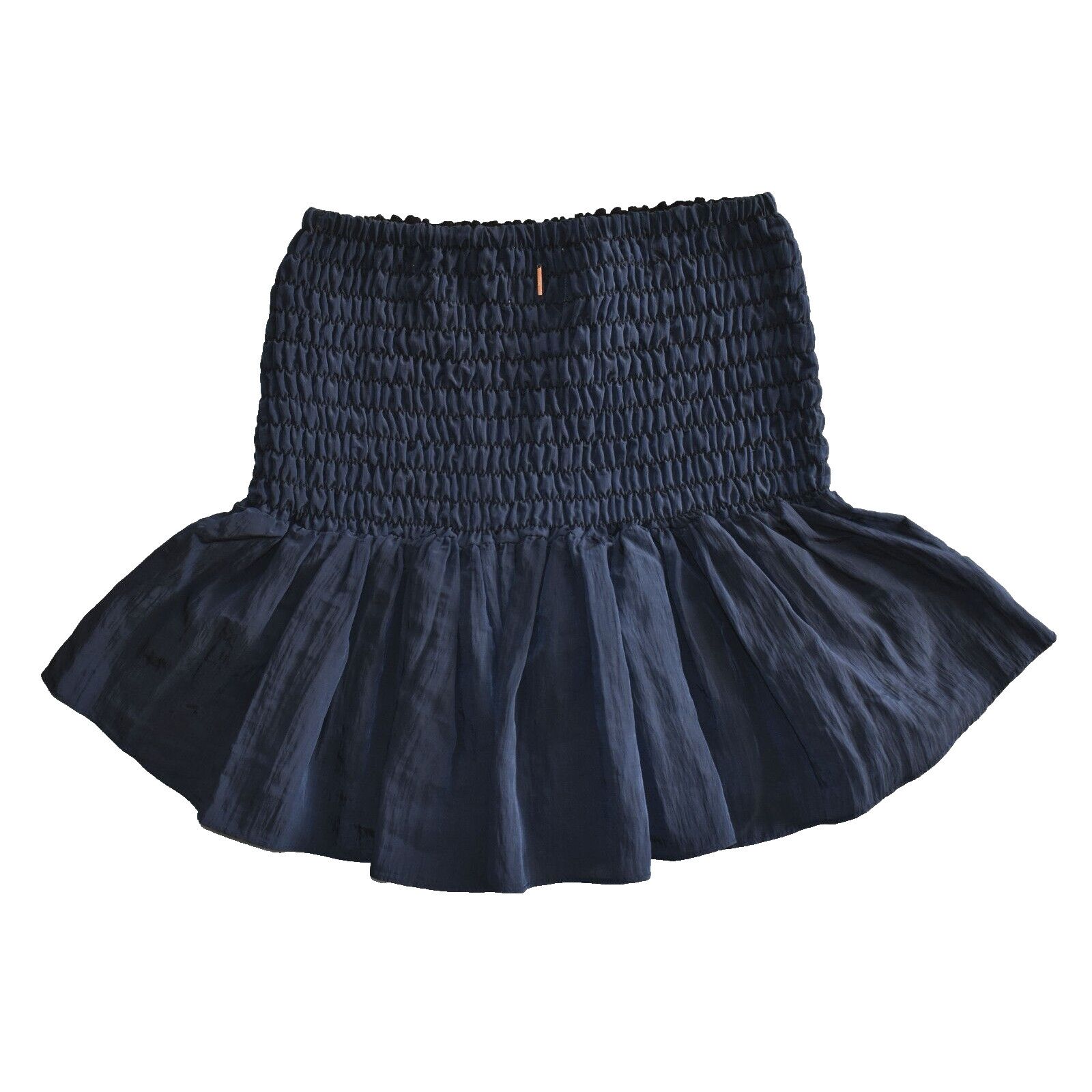 MISA Los Angeles NEW MISA LOS ANGELES Midnight Azar Smocked Mini Skirt Size S Size 24" / US 00 / IT 34 - 3 Thumbnail