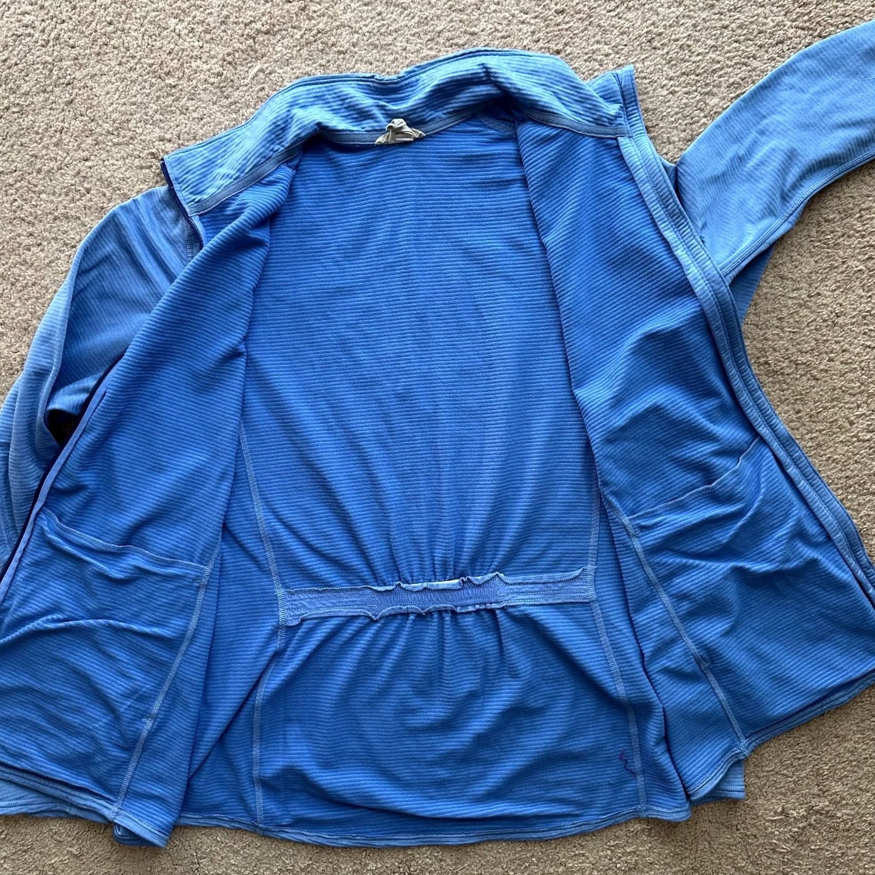 Vintage Duluth Sweater Womens 2XL Blue Fleece Full Zip Mock Neck Pockets Size XXL / US 16-18 / IT 52-54 - 3 Thumbnail