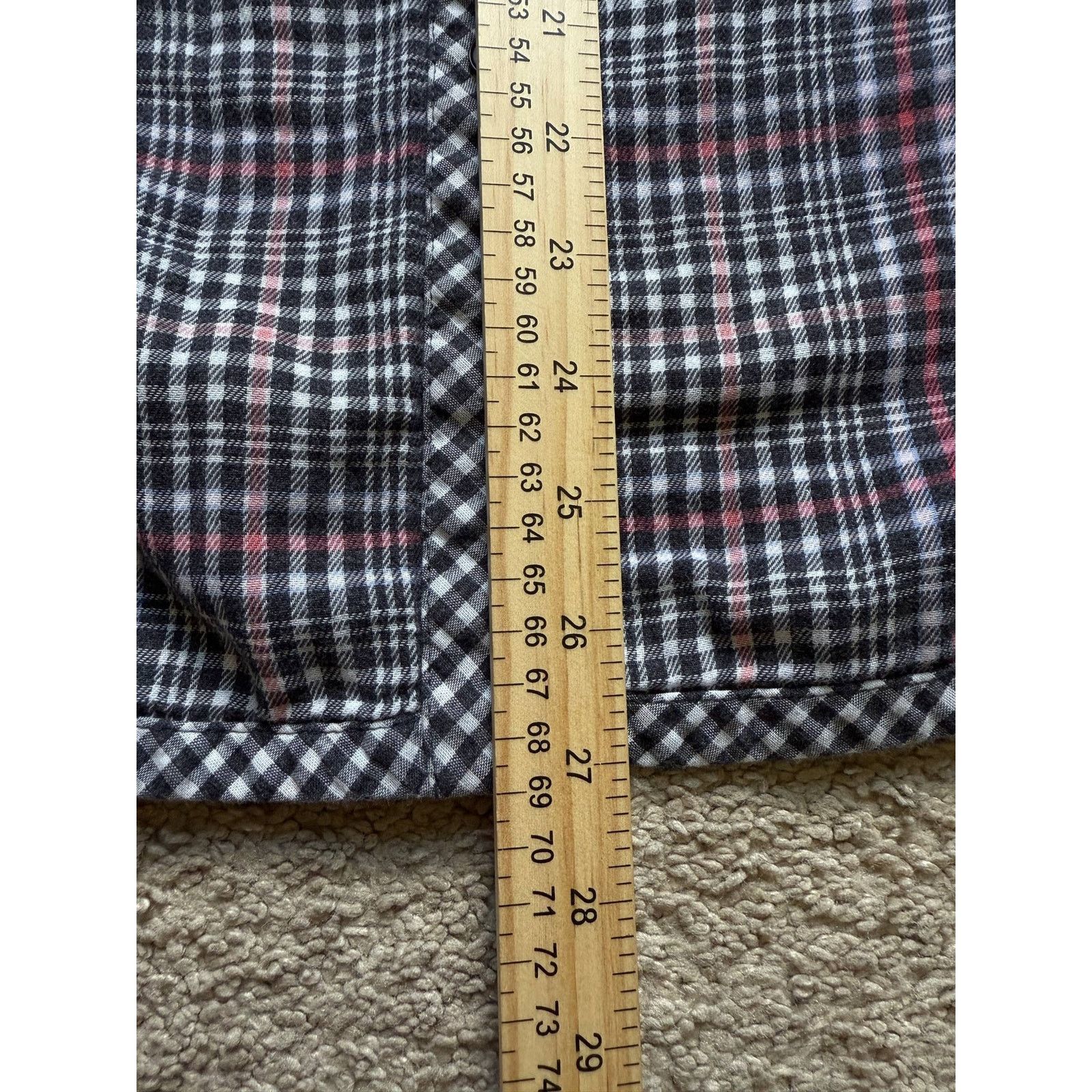 Other J. Jill Gingham Plaid Flannel Button-Up Shirt Black/White S Size S / US 4 / IT 40 - 11 Thumbnail
