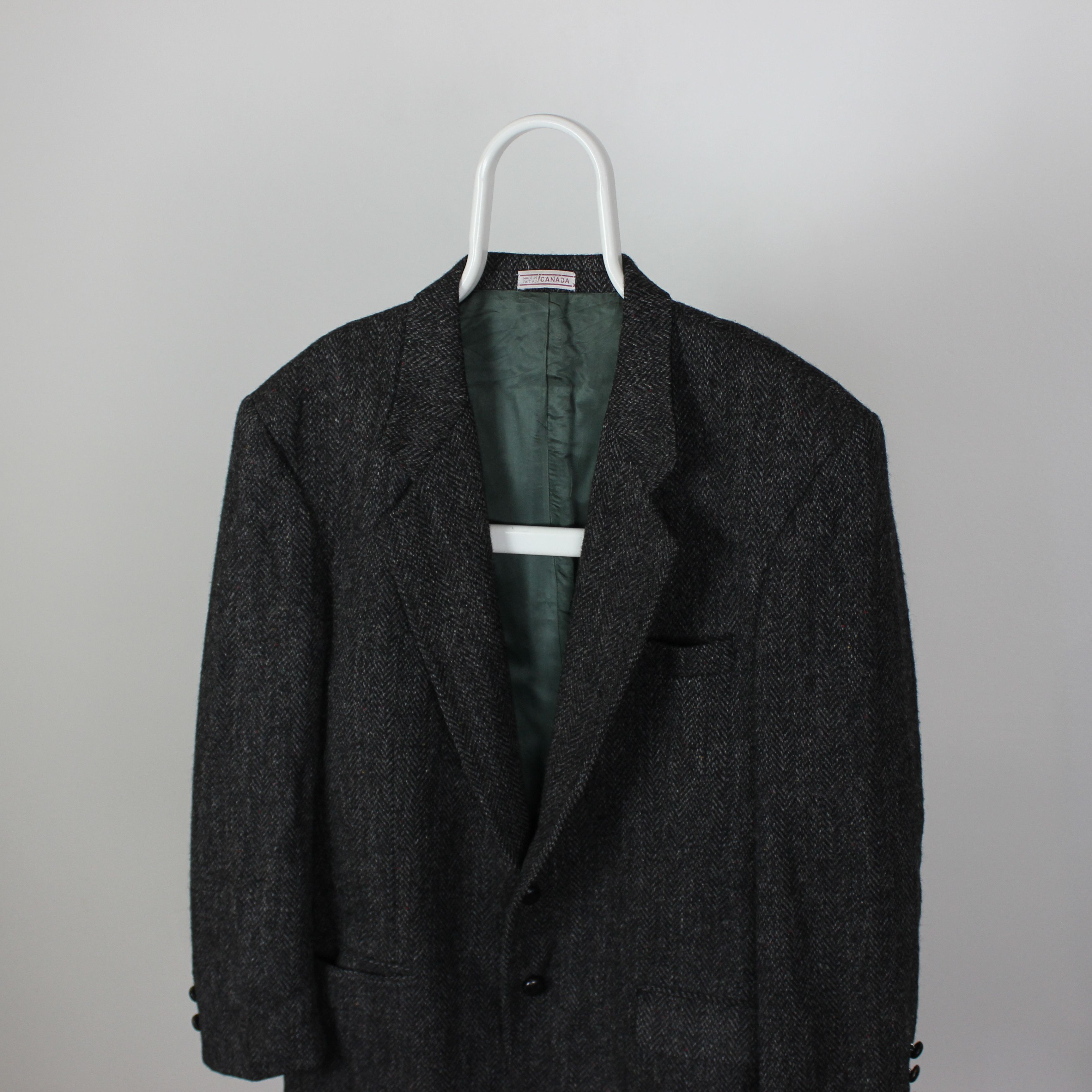 Harris Tweed Harris Tweed blazer men heavy vintage L XL gray Size 44R - 1 Thumbnail