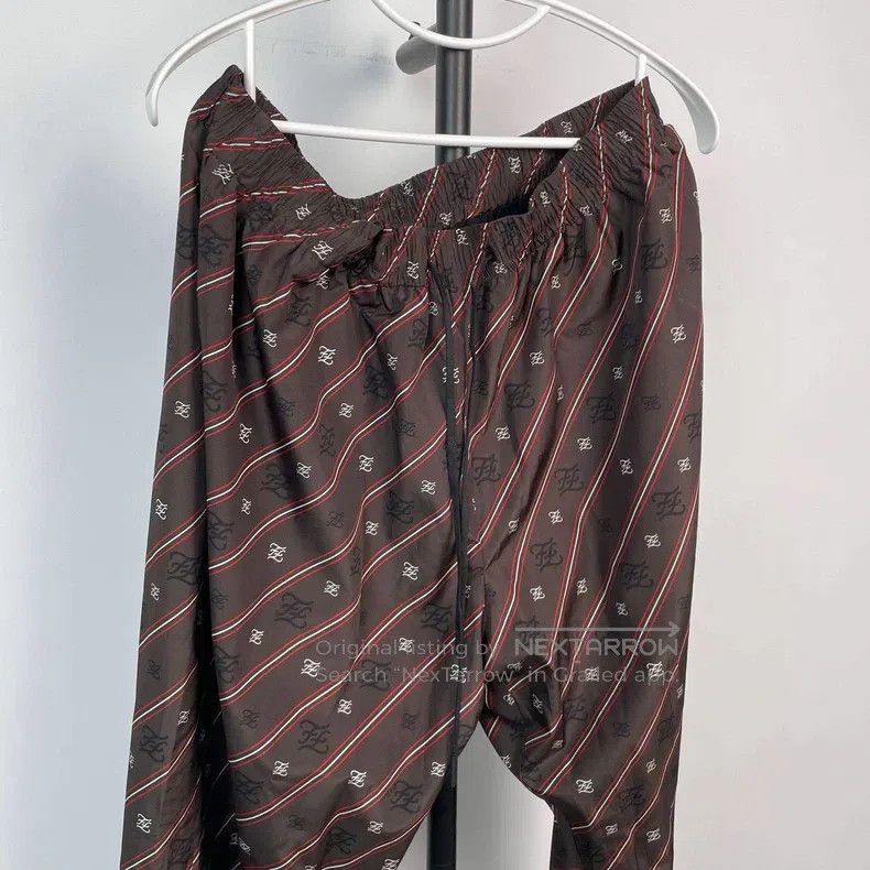 Fendi Fendi Printed Striped Casual Pants Brown Size US 36 / EU 52 - 2 Thumbnail
