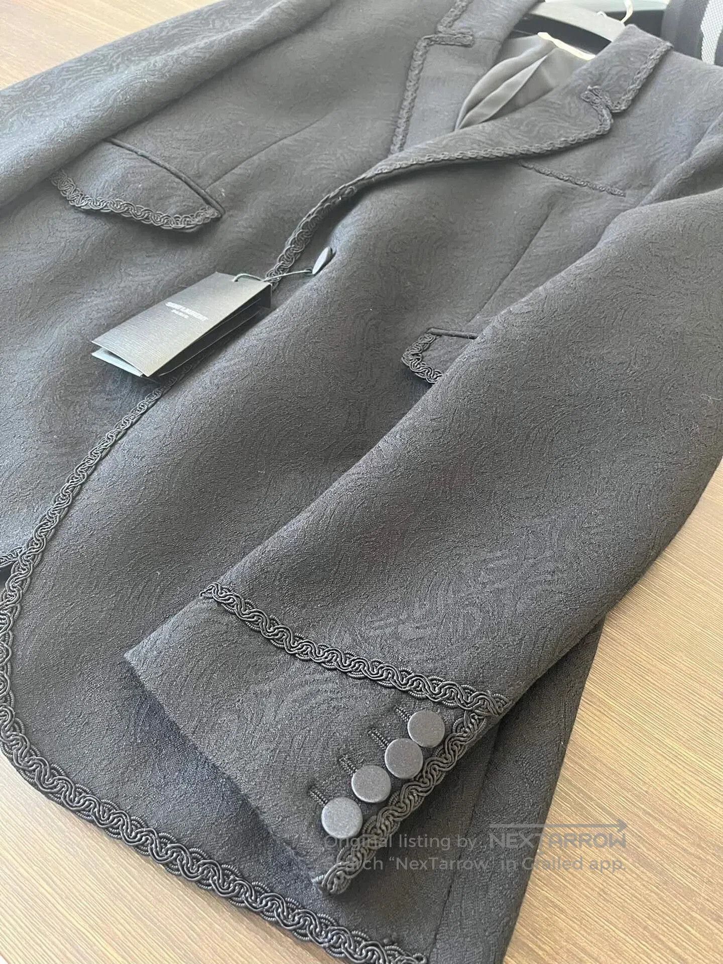 Saint Laurent Paris Saint Laurent Dark Gray Wool Blazer. Size US S / EU 44-46 / 1 - 4 Thumbnail