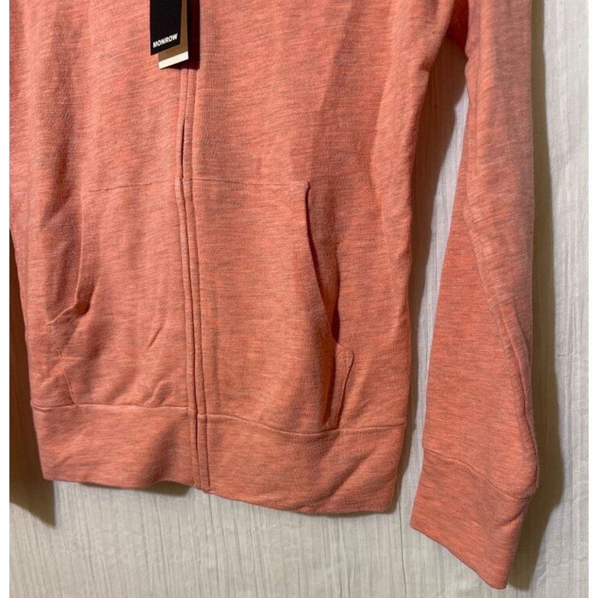 MONROW Monrow Jacket Womnes Medium NWT Supersoft Zip Up Hoody Size M / US 6-8 / IT 42-44 - 3 Thumbnail