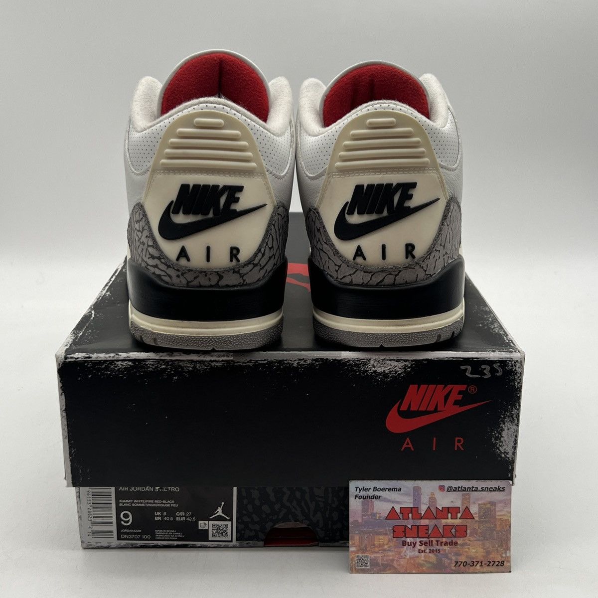 Jordan Brand Air Jordan 3 white cement reimagined Size US 9 / EU 42 - 3 Thumbnail
