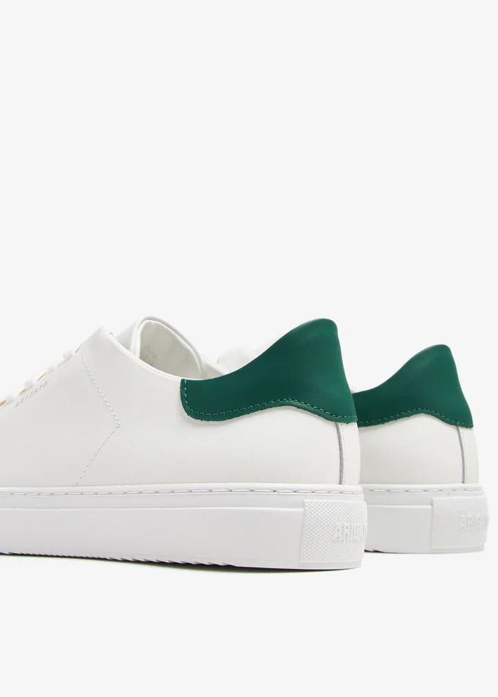 Axel Arigato o1s22i1n0925 Clean 90 Leather Sneakers in White/Green Size US 10 / EU 43 - 3 Thumbnail