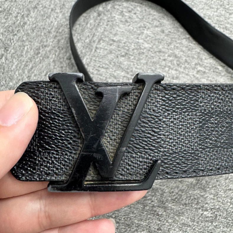 Louis Vuitton Louis Vuitton Checkerboard Pattern Belt-2506 Size ONE SIZE - 3 Thumbnail