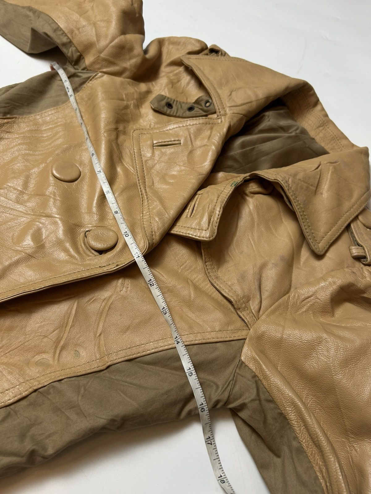 Genuine Leather × Japanese Brand LEFUA LEA LEATHER LONG COAT Size ONE SIZE - 5 Thumbnail