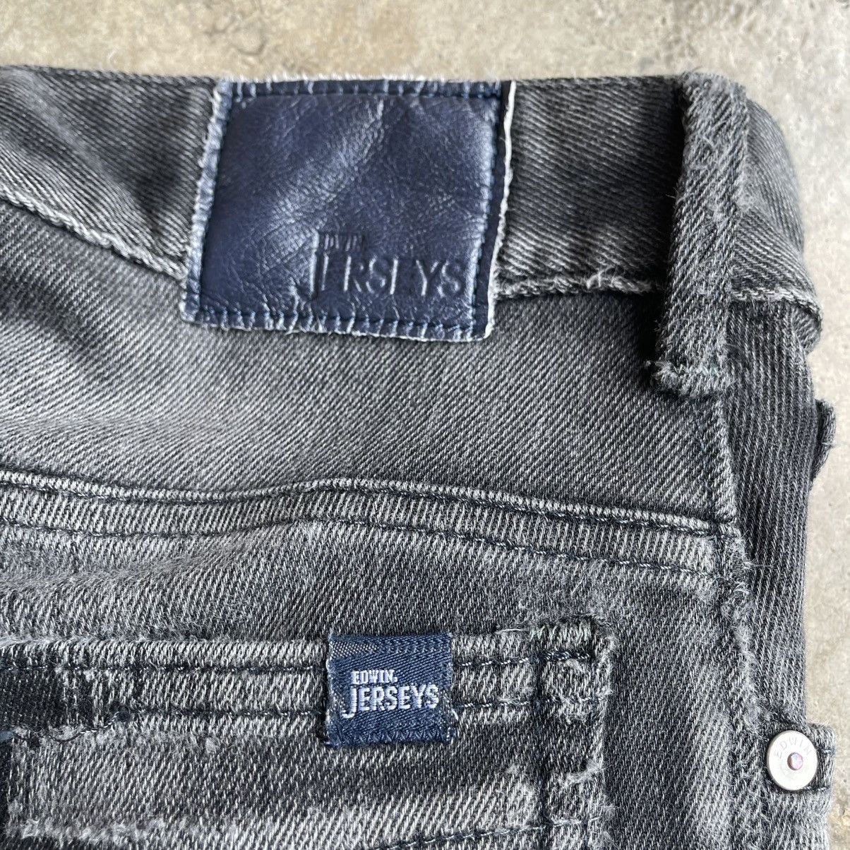 Edwin 🔥Vintage Edwin Washed Black Ripped Distress Skinny Jeans Size US 29 - 11 Thumbnail