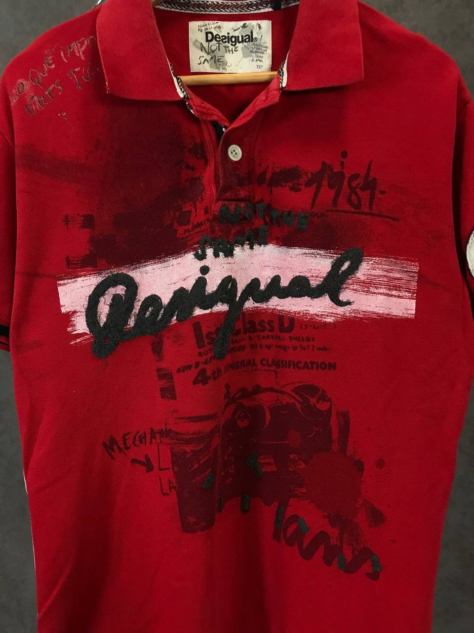 Desigual Desigual art designer polo tee Size US XL / EU 56 / 4 - 3 Thumbnail