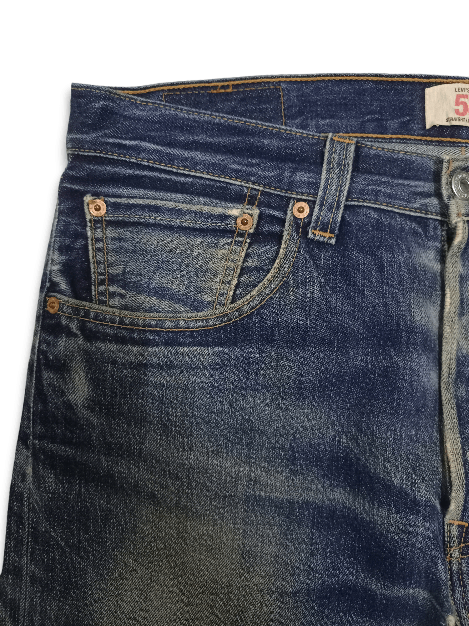 Levi's × Levi's Vintage Clothing Vintage 90s Levis 501 Blue Wash Distressed Baggy Jeans 34x30 Size US 34 / EU 50 - 4 Thumbnail