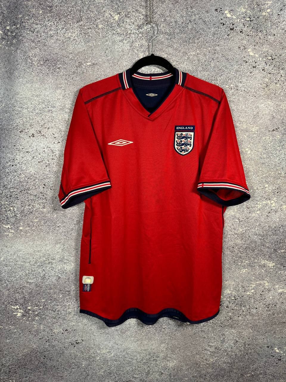 Vintage England National Team 2002 Away Umbro Soccer Jersey Size US XL / EU 56 / 4 - 1 Thumbnail
