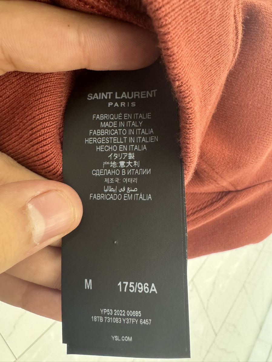 Saint Laurent Paris SAINT LAURENT 24 Graphic Sweater Red Size US M / EU 48-50 / 2 - 8 Thumbnail