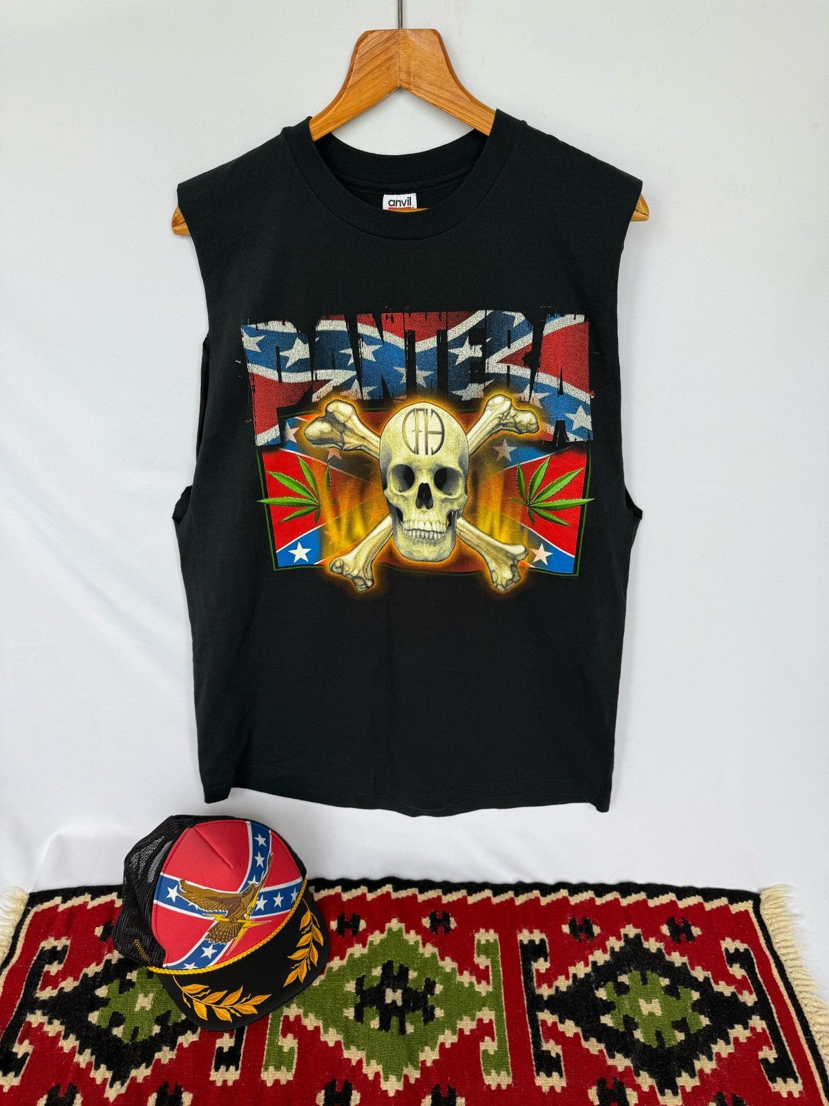 Anvil × Band Tees 90s Pantera Cowboys From Hell tour band tee Size US XL / EU 56 / 4 - 1 Thumbnail