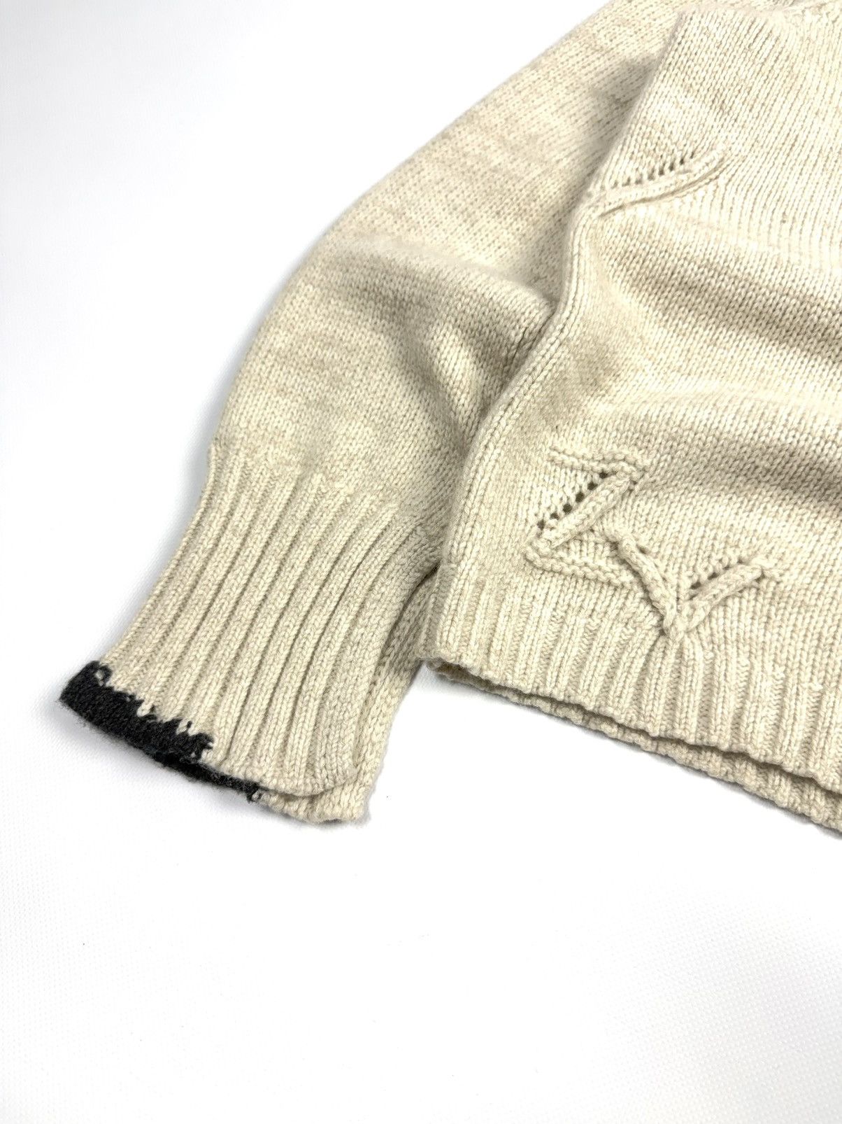 Zadig & Voltaire Zadig & Voltaire Beige Wool Cashmere Knit Sweater Jumper XS Size XS / US 0-2 / IT 36-38 - 10 Thumbnail
