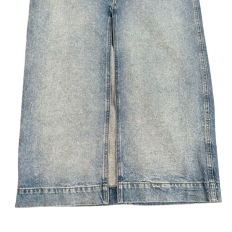 DL1961 DL1961 Asra Jean Front Slit Maxi Skirt in Blue 31 (US 12-14) Size 36" / US 14 / IT 50 - 5 Thumbnail