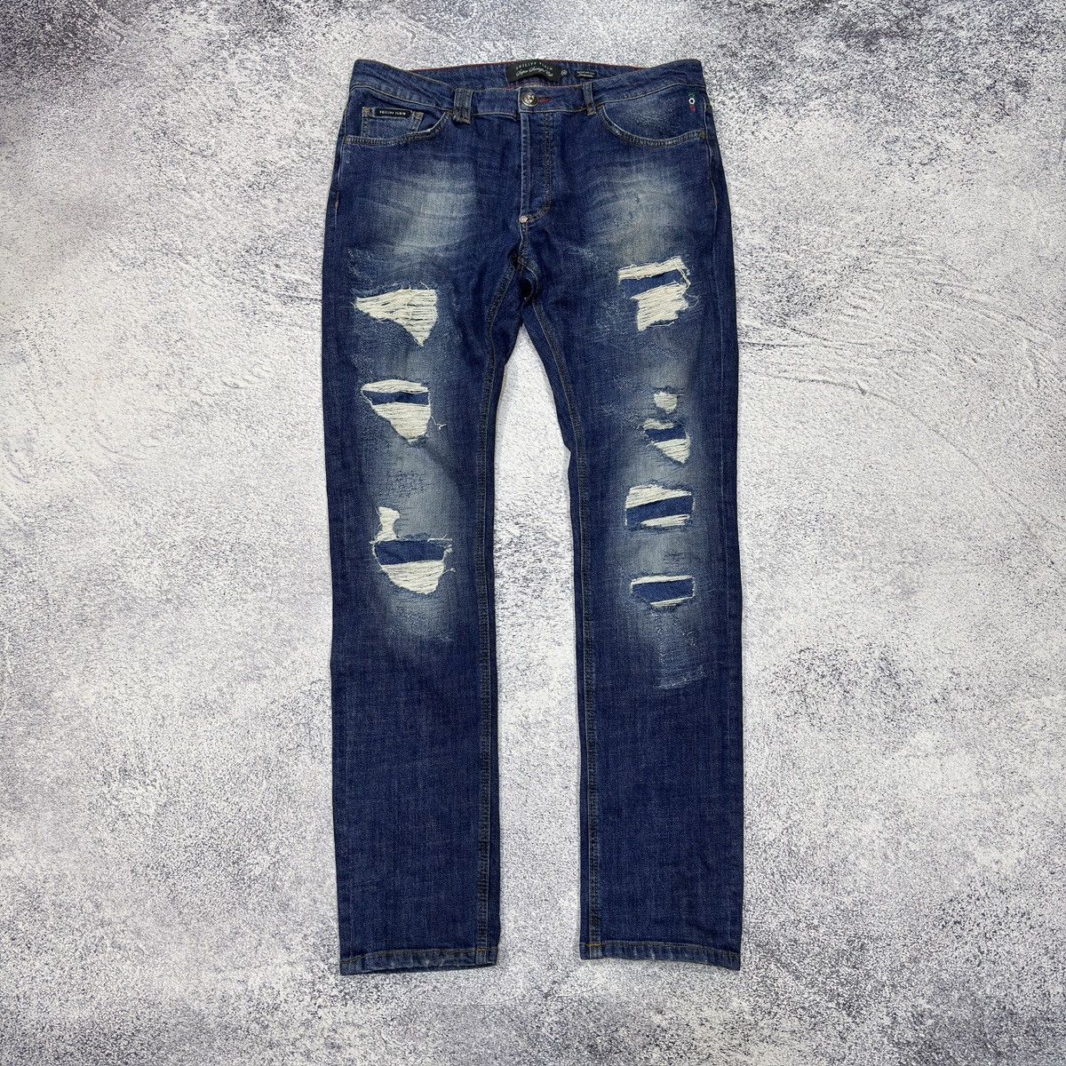 Philipp Plein Philipp Plein Super Straight Cut Mens Jeans 36 size Size US 36 / EU 52 - 1 Thumbnail