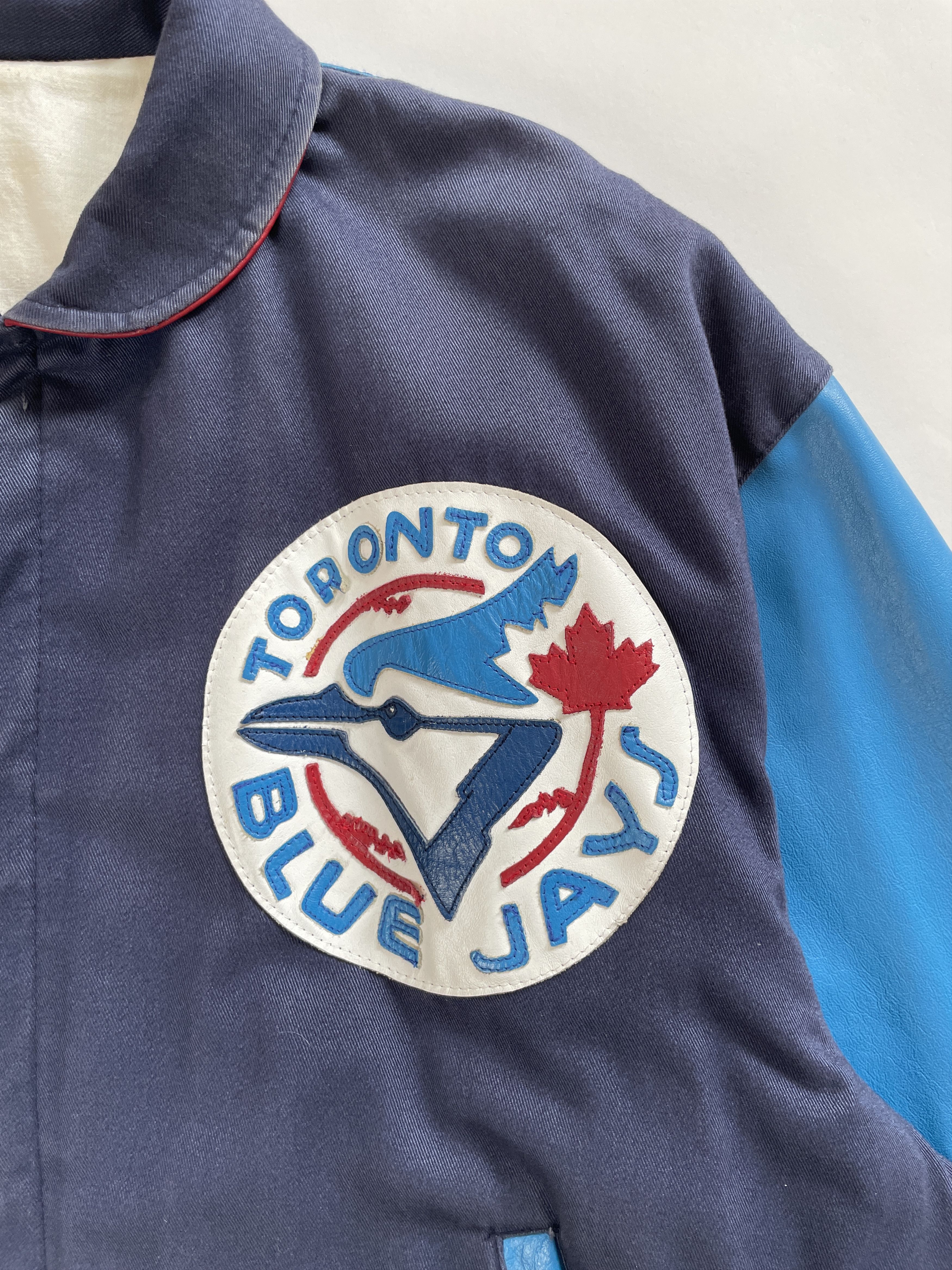 MLB 1990s Boxy Toronto Blue Jays MLB Leather Jacket Size US XL / EU 56 / 4 - 4 Thumbnail