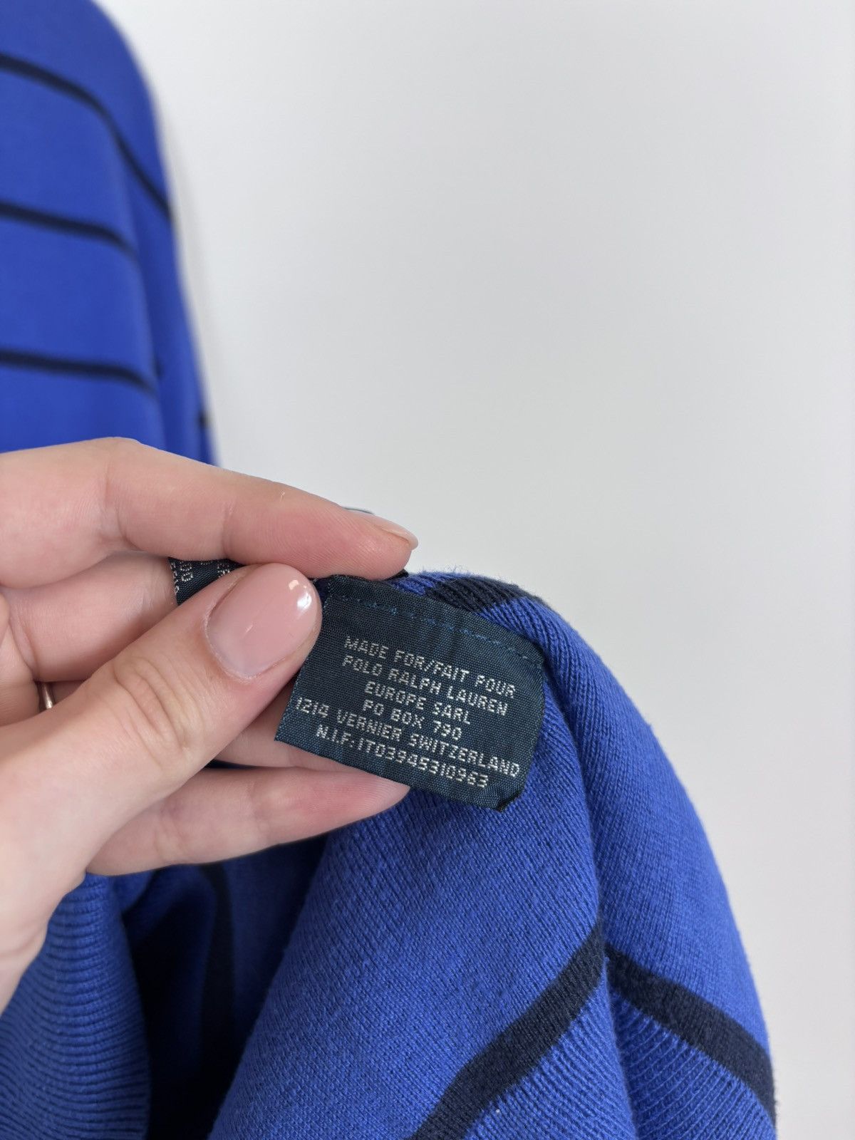 Polo Ralph Lauren Polo Ralph Lauren Men’s Blue Striped V-Neck Sweater Size US XL / EU 56 / 4 - 16 Thumbnail