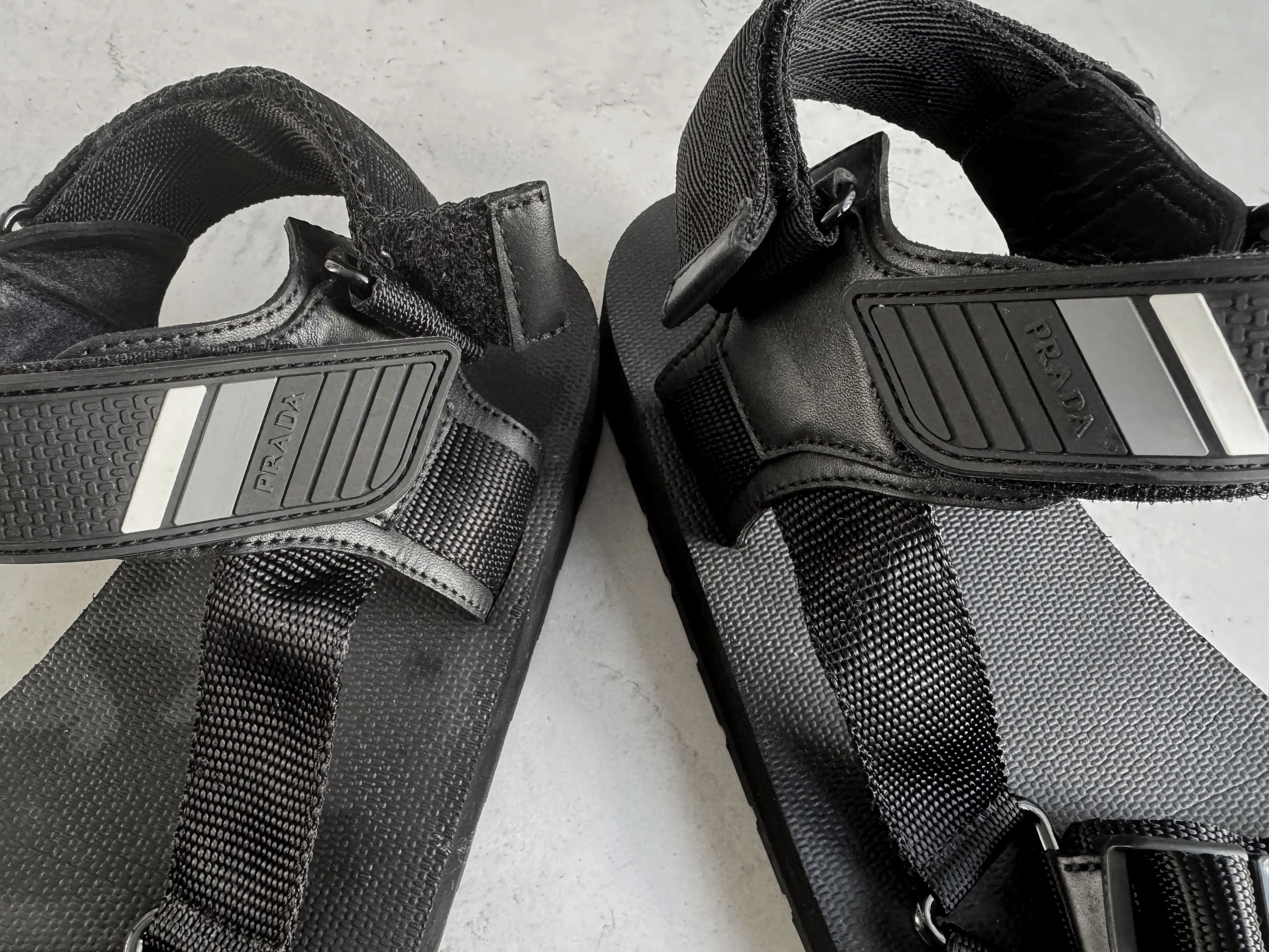Prada PRADA Black Sandals 4X3107 Size US 8 / EU 41 - 8 Thumbnail