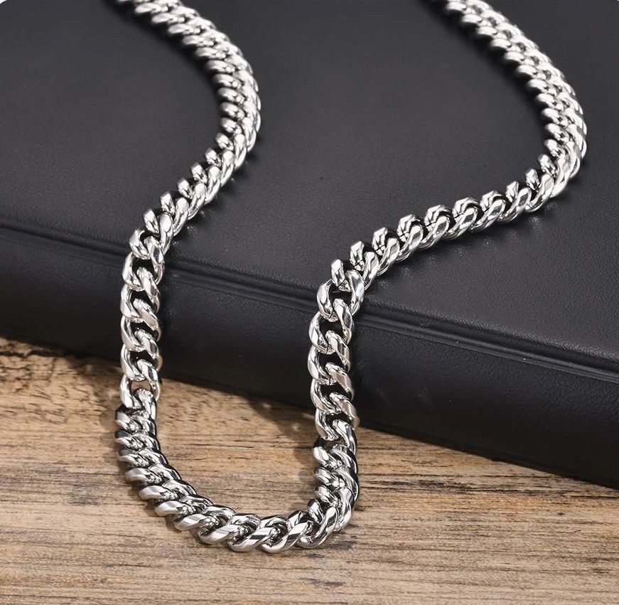 A$AP Rocky × Jewelry 5mm Stainless Steel Cuban Chain Necklace Size ONE SIZE - 4 Thumbnail