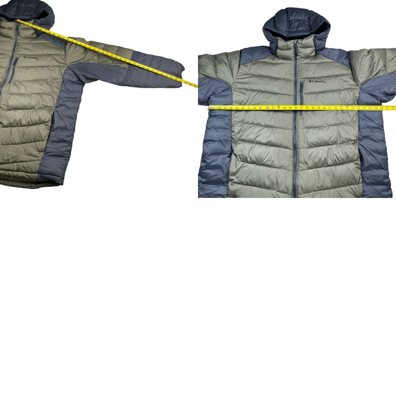 Vintage **Columbia Women's 3XL Green/Grey Insulated Puffer Parka Jacket** User: Columbia Women's 3XL Green/Grey Insulated Puffer Parka Jacket Size XXL / US 16-18 / IT 52-54 - 8 Thumbnail