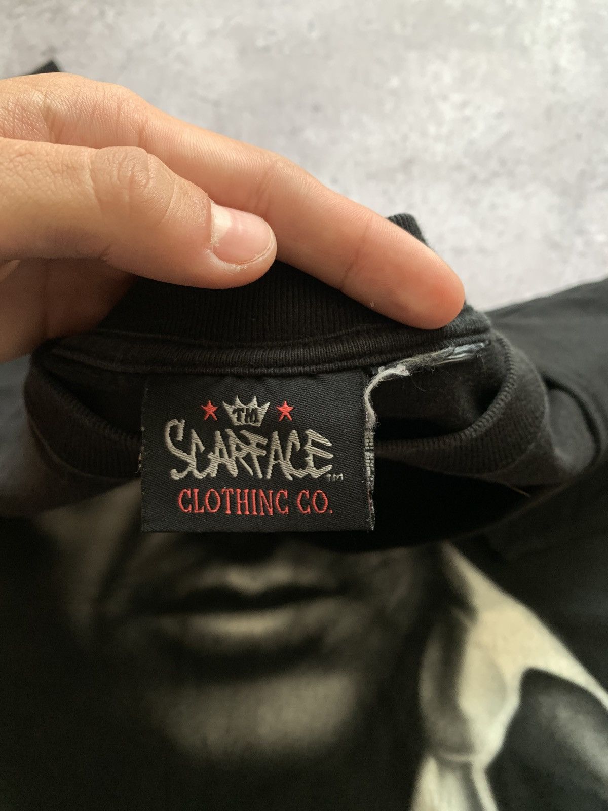 Vintage 🔥VINTAGE SCARFACE 90s GRAHIC OVERPRINT LOGO T-SHIRT Size US XXL / EU 58 / 5 - 4 Thumbnail