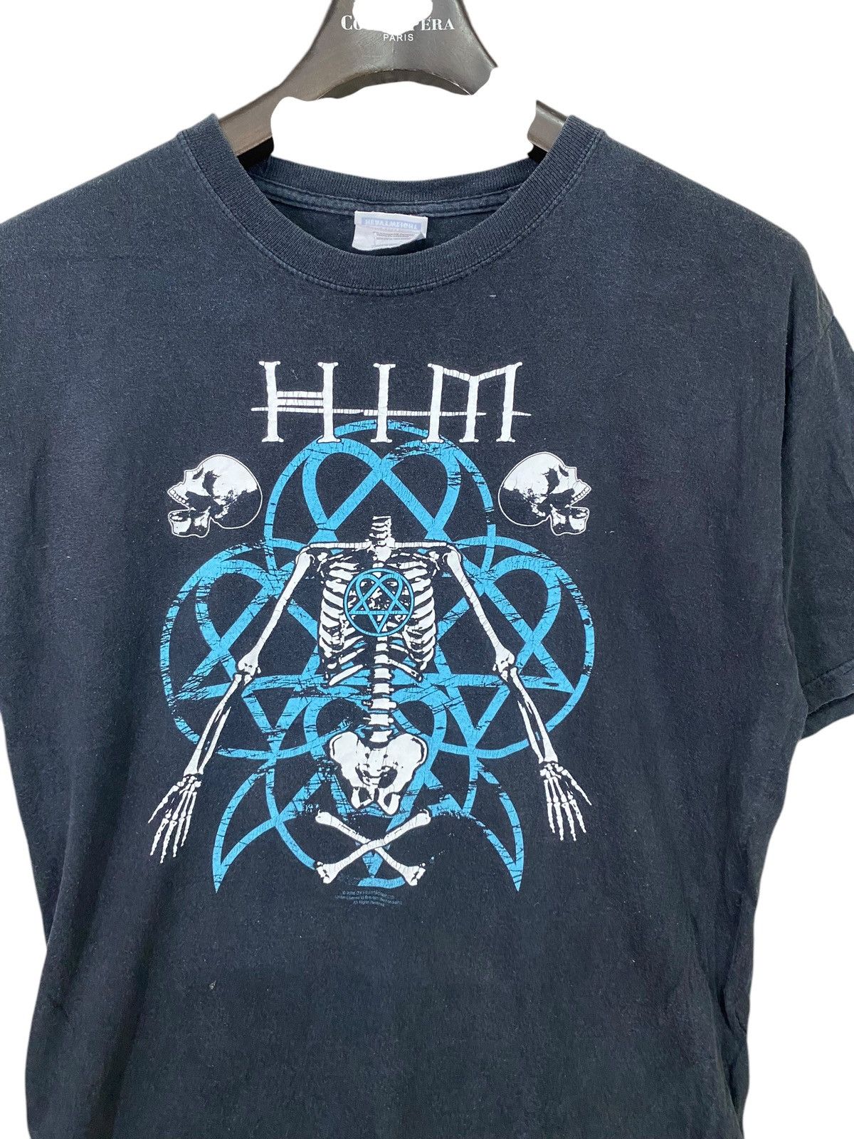 Band Tees × Vintage Vintage y2k 2006 him gothic rock band cover album tshirt Size US M / EU 48-50 / 2 - 2 Thumbnail