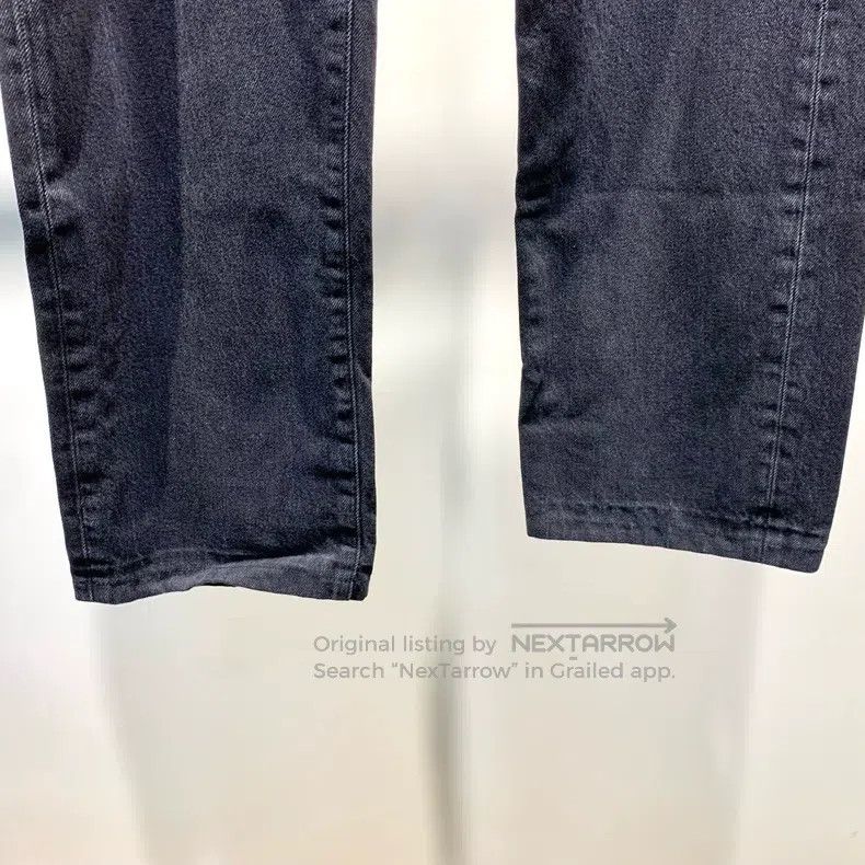 Valentino Valentino Black and gray leather logo jeans Size US 33 - 4 Thumbnail
