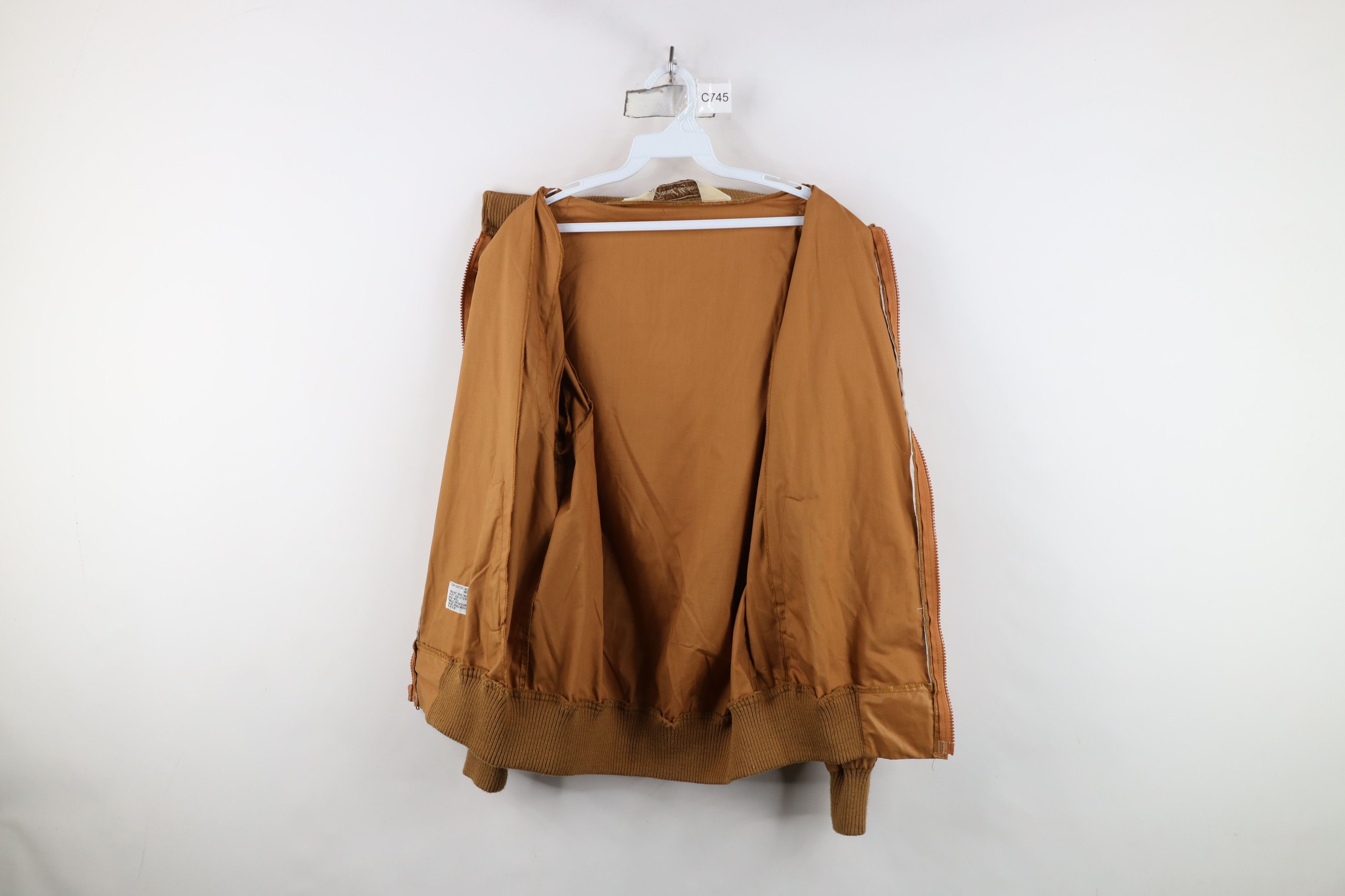 Vintage Vintage 70s Streetwear Cafe Racer Bomber Jacket Brown Size US L / EU 52-54 / 3 - 10 Thumbnail