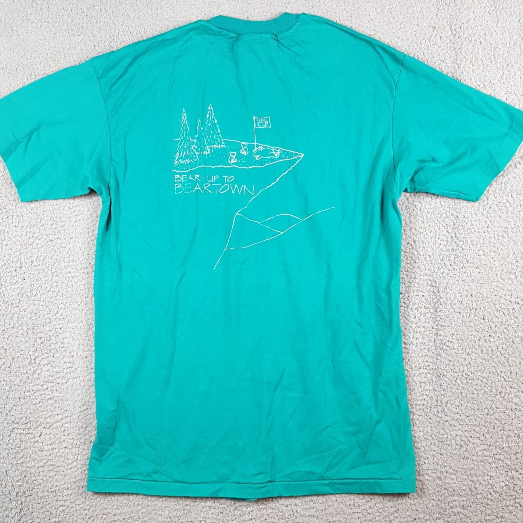 Hanes VINTAGE Bear Beartown Novel Book Promo Mens S Cartoon Art Retro T Shirt Nike Size US S / EU 44-46 / 1 - 3 Thumbnail