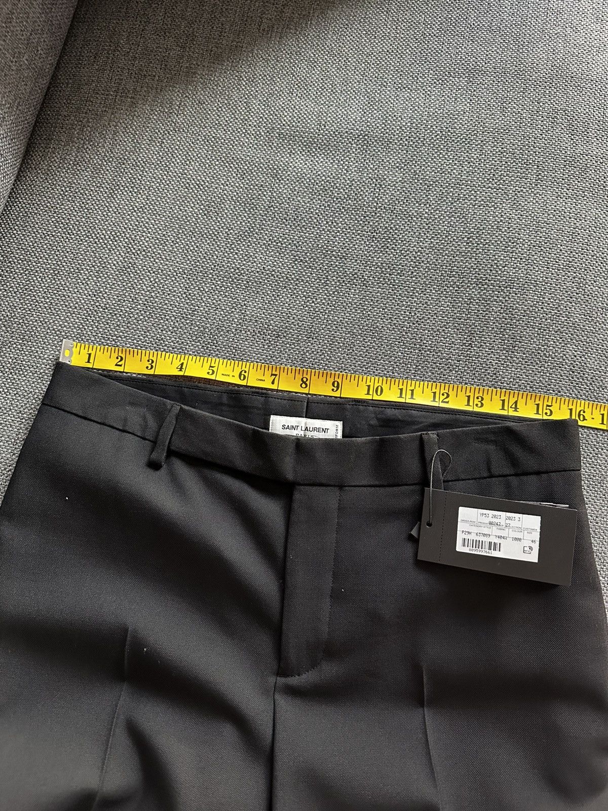 Saint Laurent Paris Slim Fit trousers in wool size 46 Size 46R - 5 Thumbnail