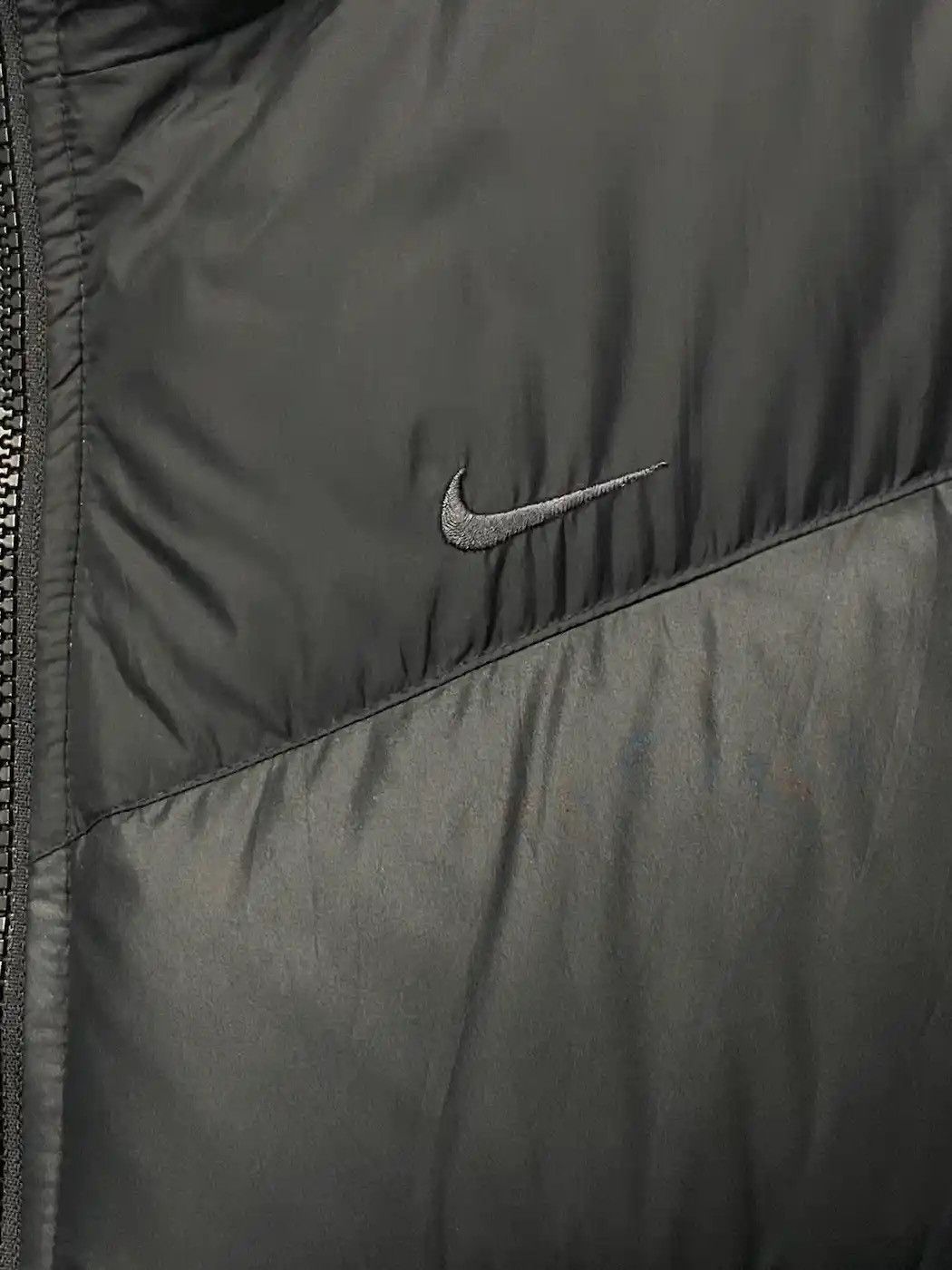 Nike Vintage Y2k Nike Nylon Drill Puffer Down Jacket Size US M / EU 48-50 / 2 - 5 Thumbnail